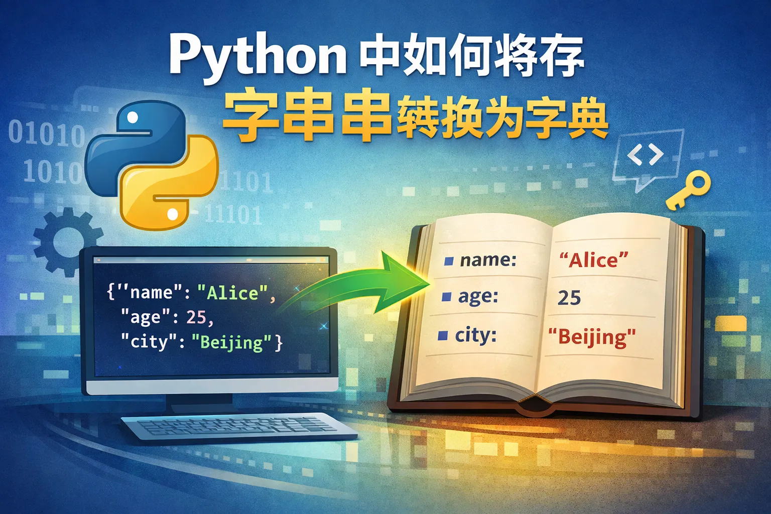 python中如何将字符串转换为字典