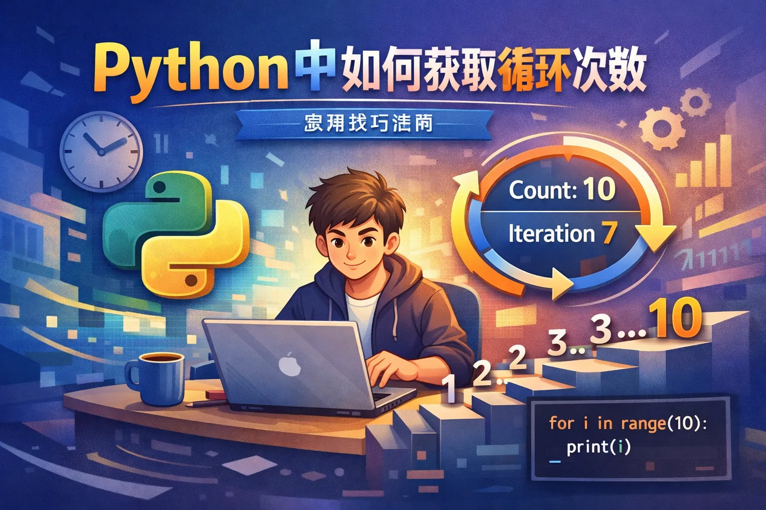 python中如何获取循环次数