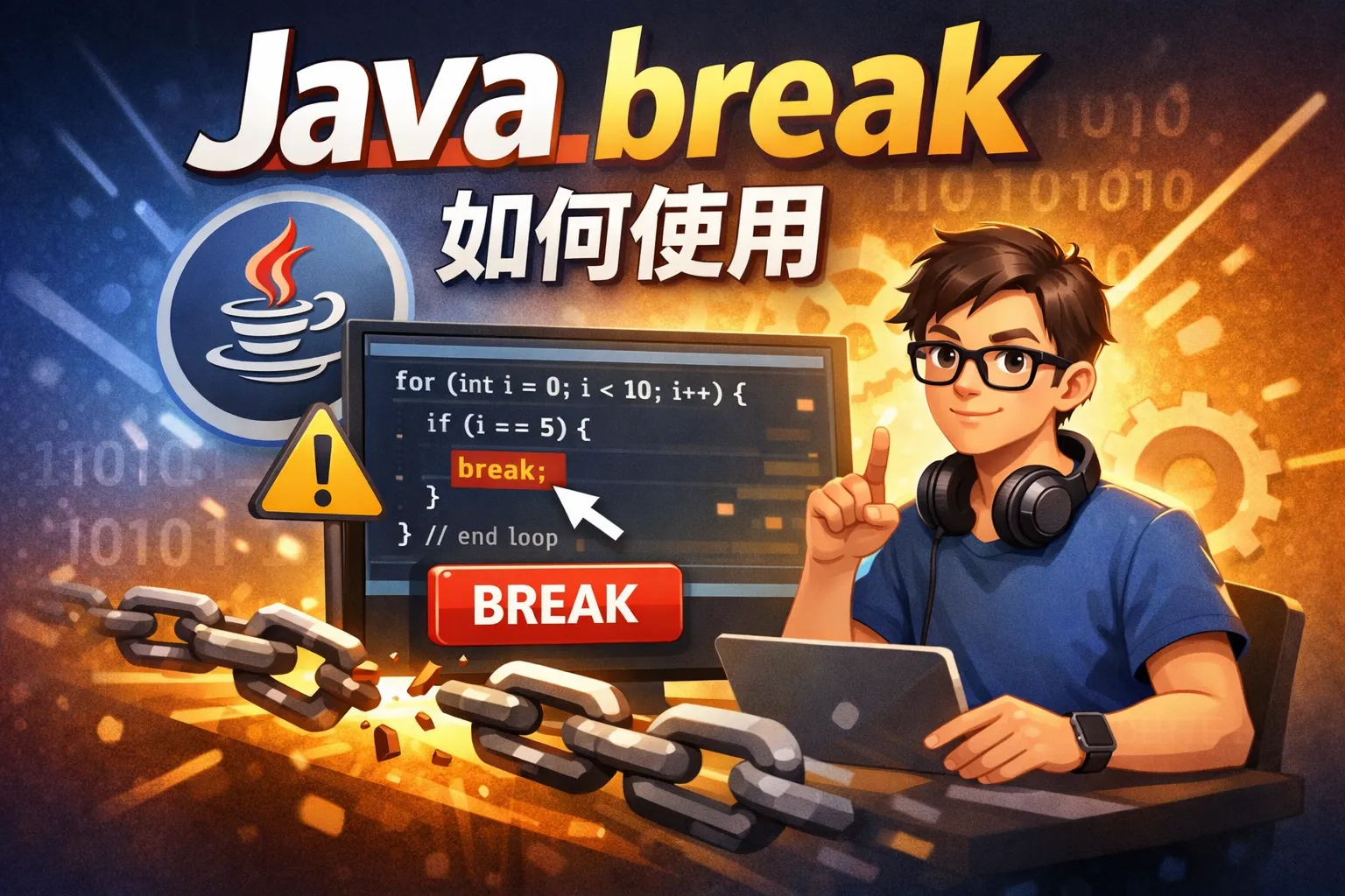 java break如何使用