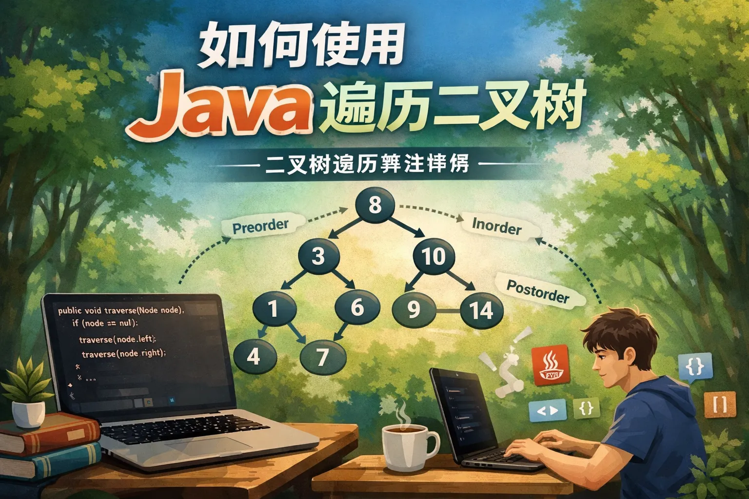 如何使用java遍历二叉树