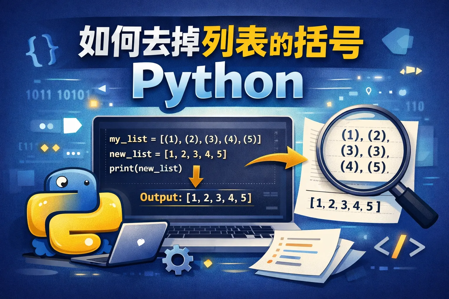 如何去掉列表的括号python