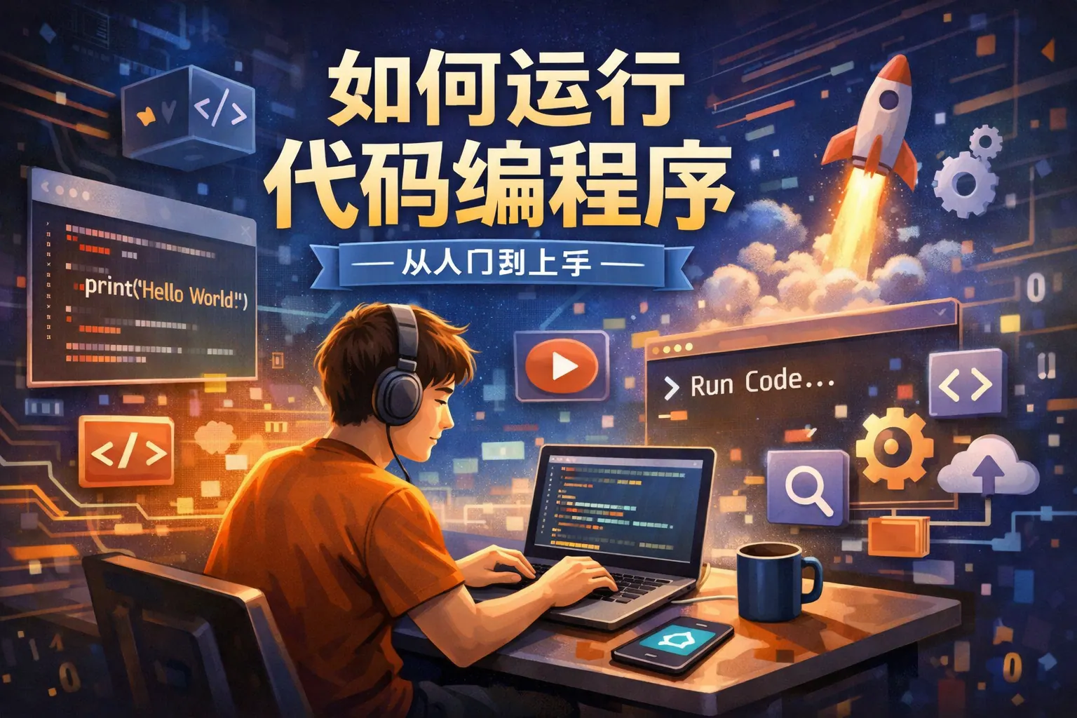 如何运行代码编程程序