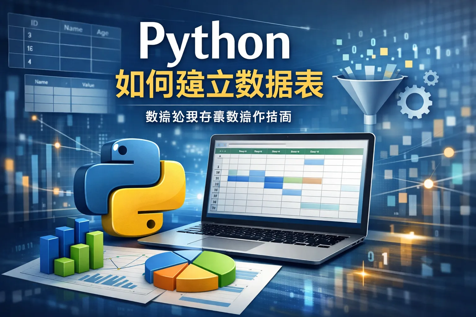 python如何建立数据表