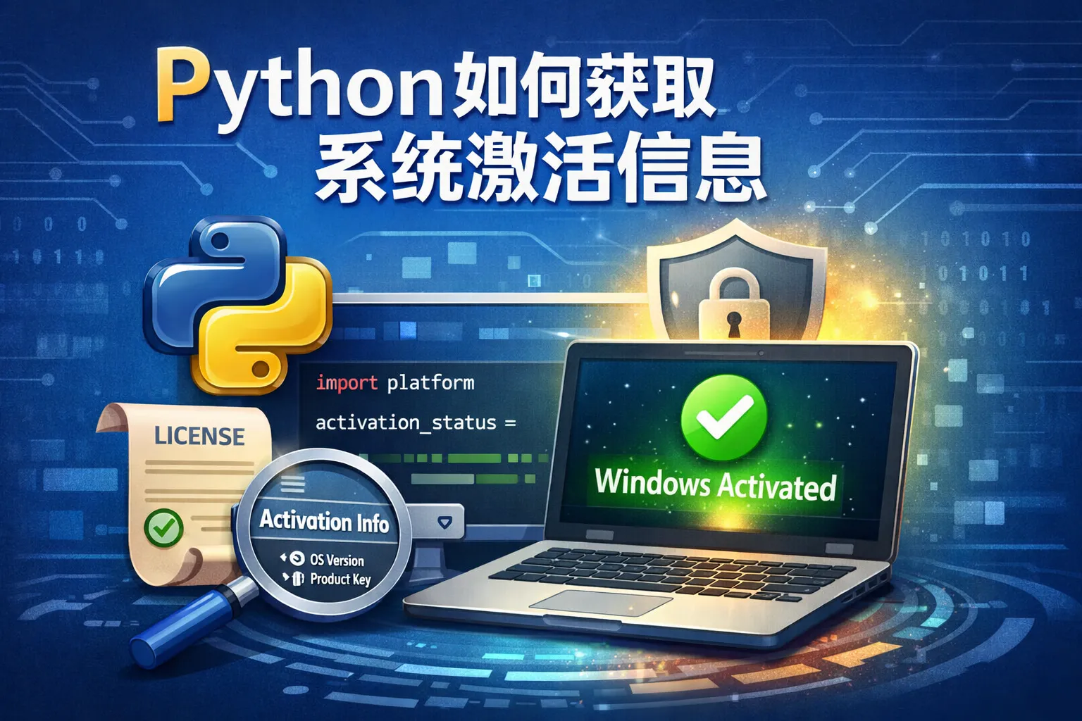 Python如何获取系统激活信息