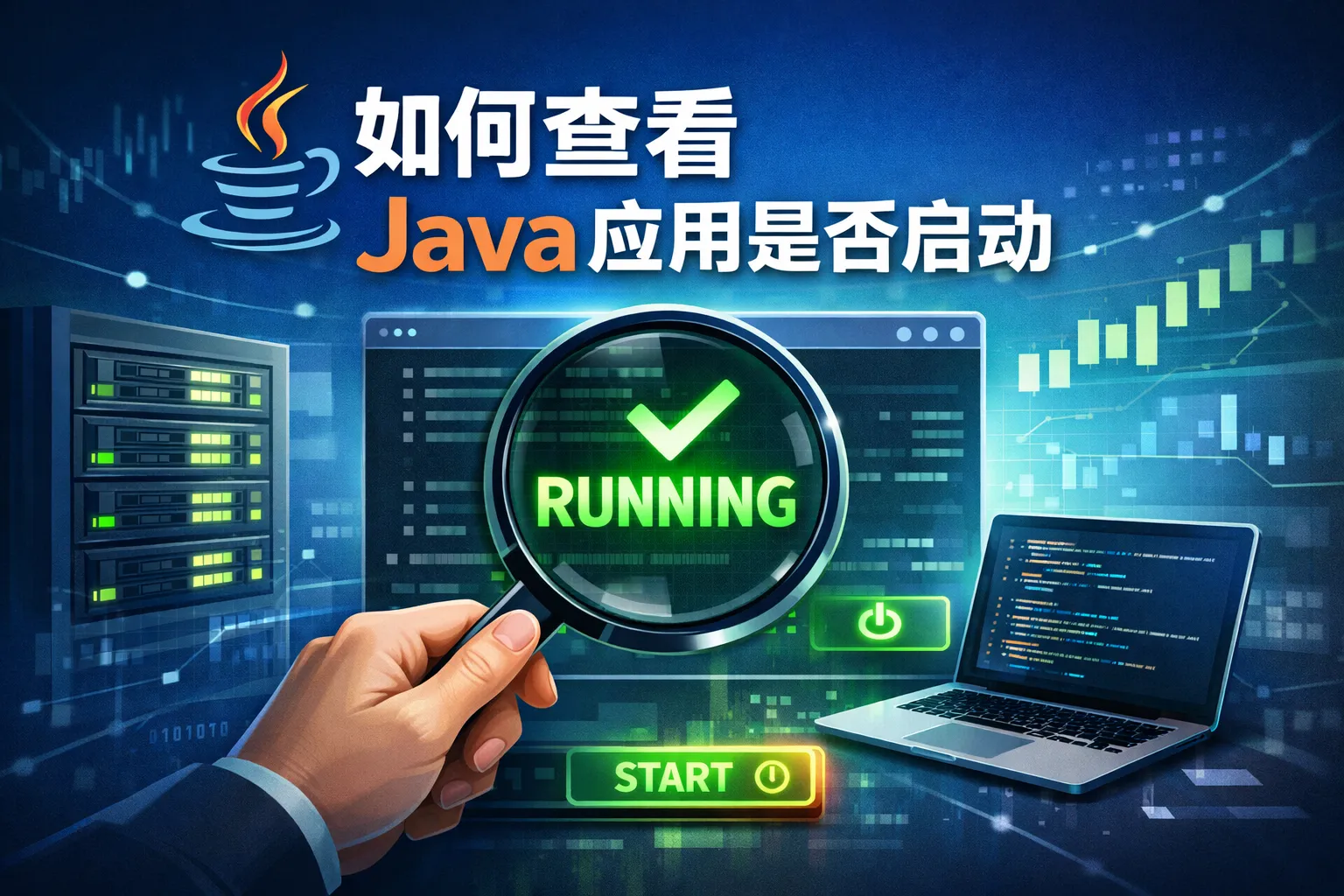 如何查看java应用是否启动