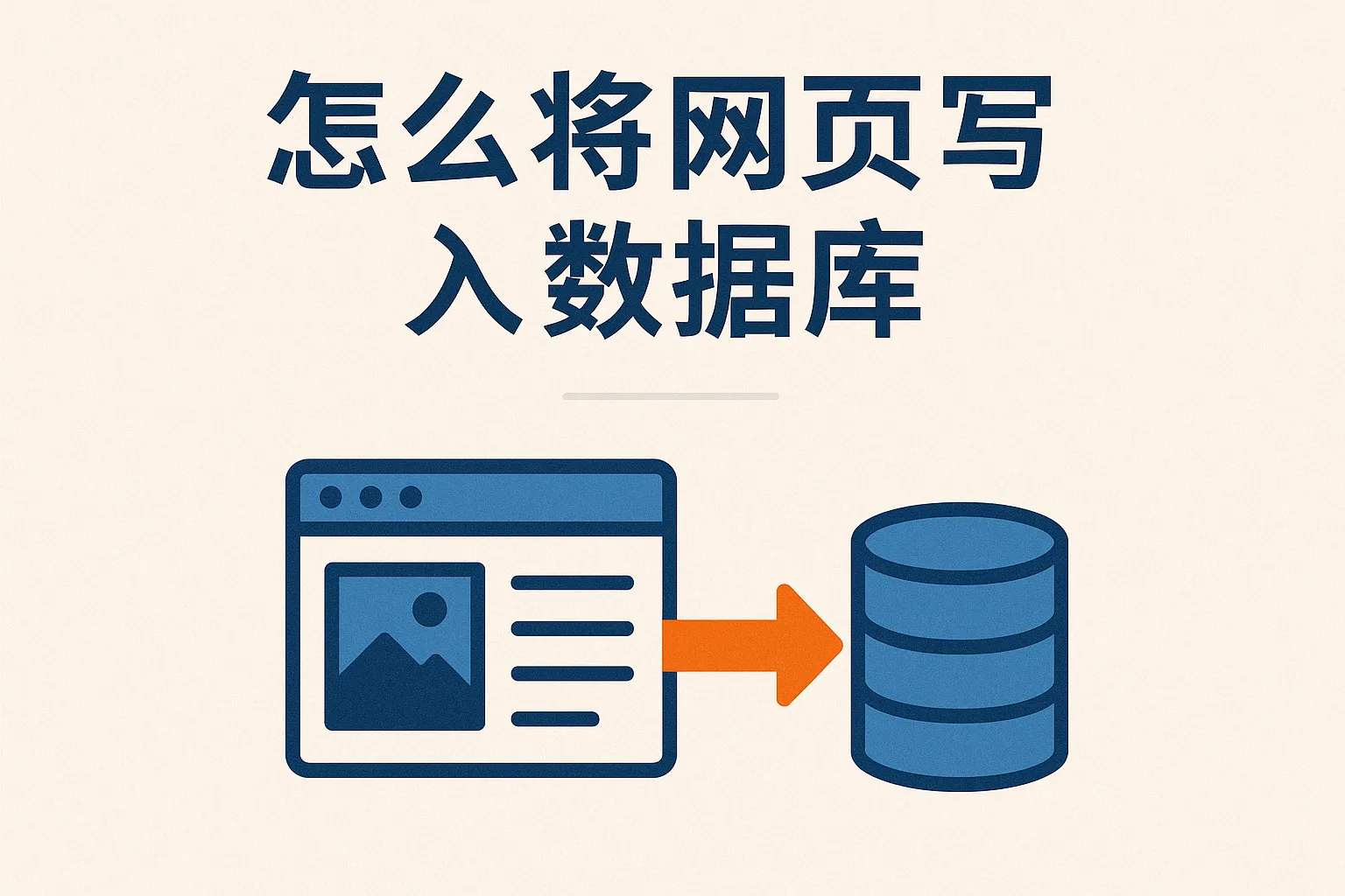 怎么将网页写入数据库