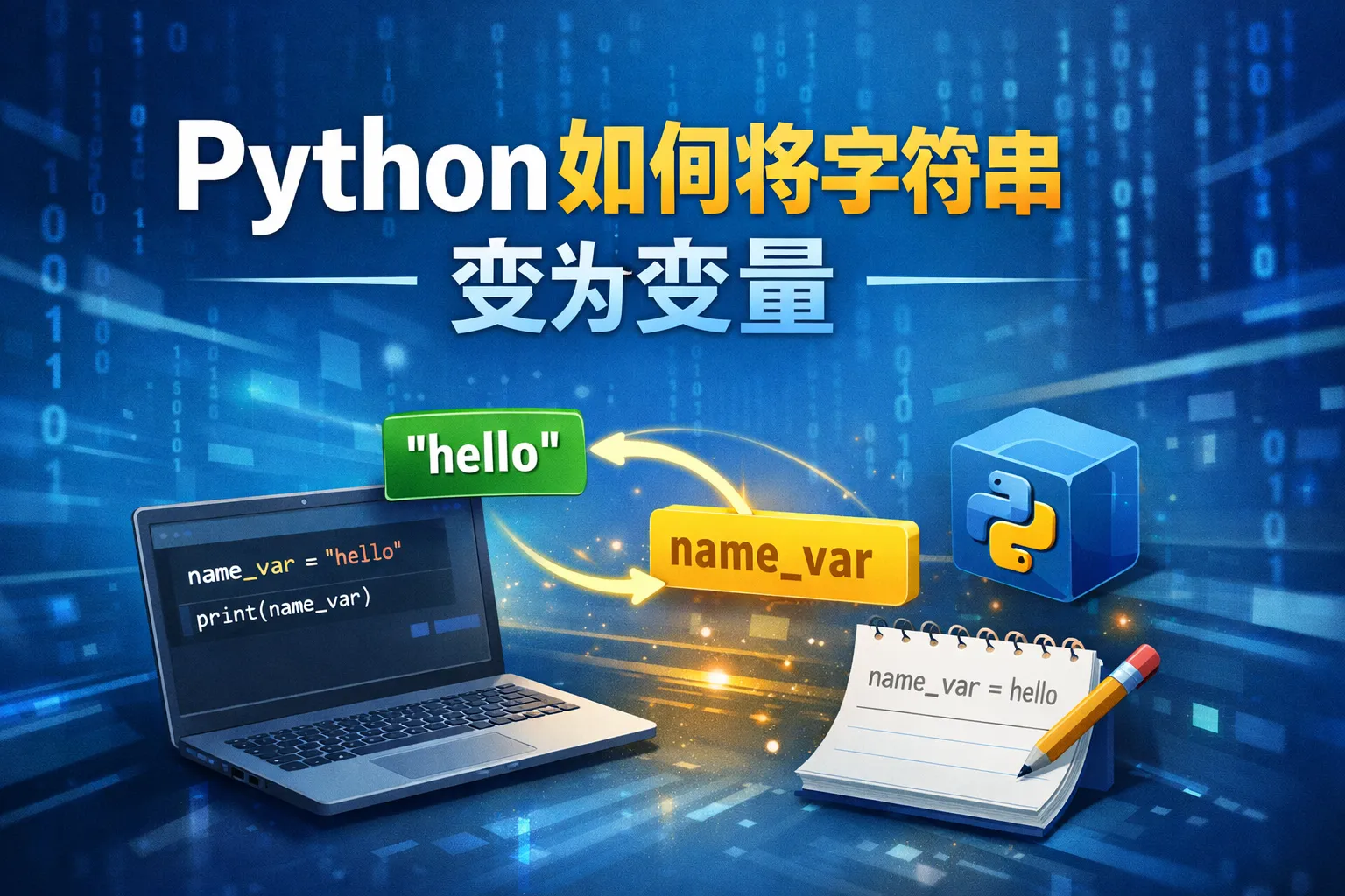 python如何将字符串变为变量