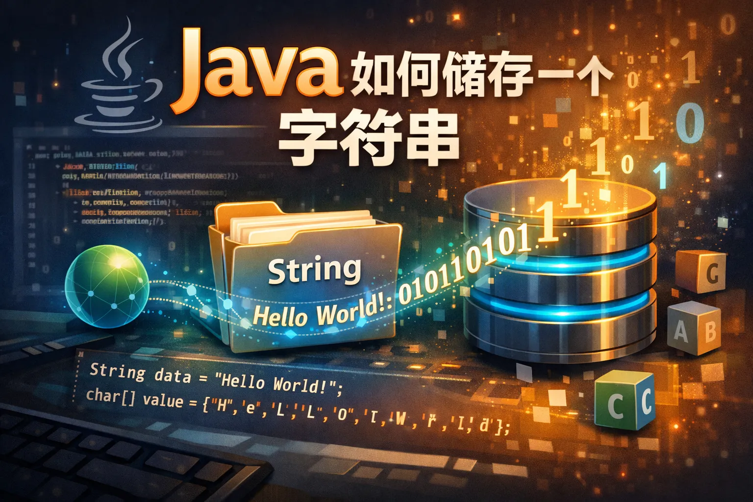 java如何储存一个字符串
