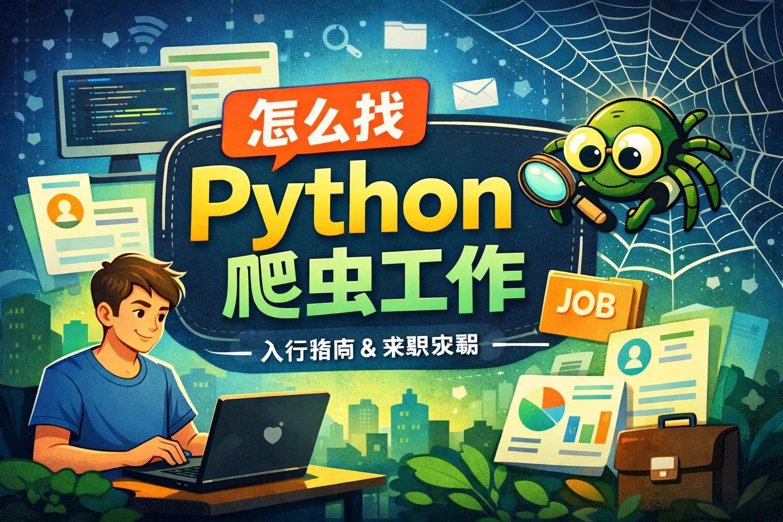 怎么找python爬虫工作