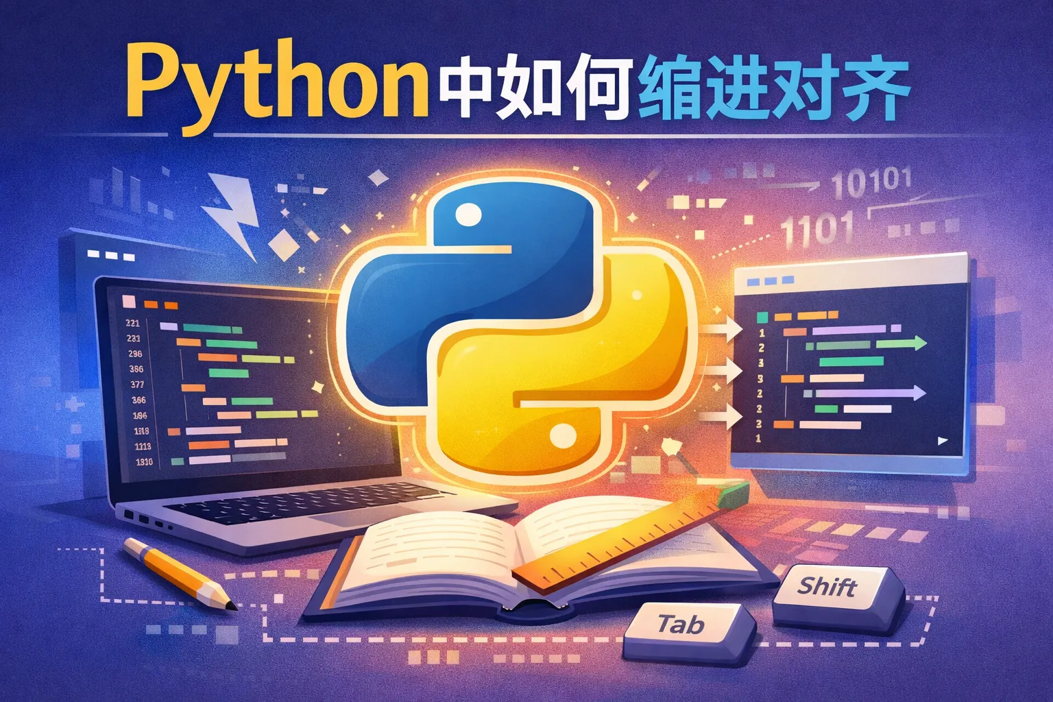python中如何缩进对齐