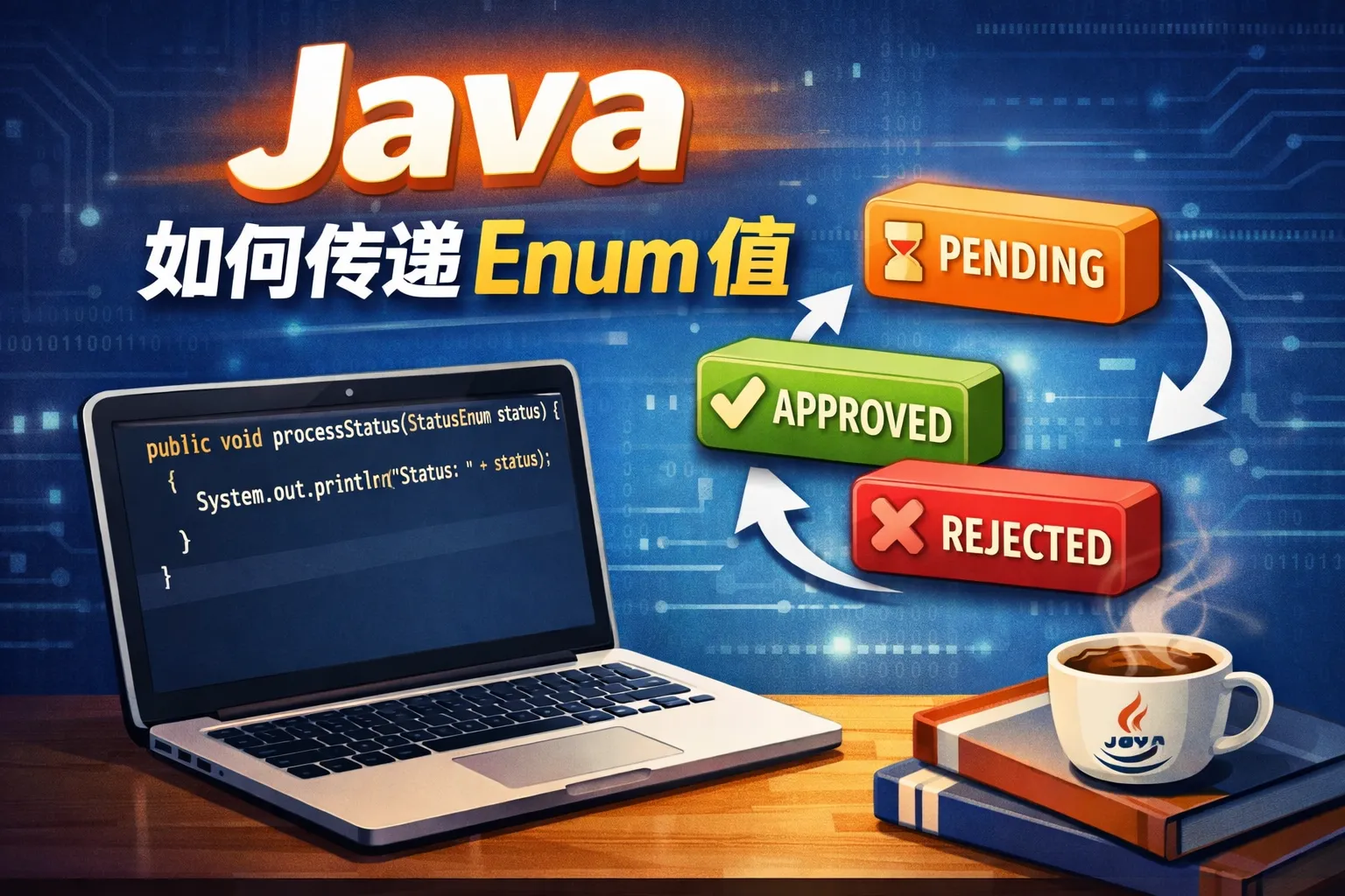 java如何传递enum值