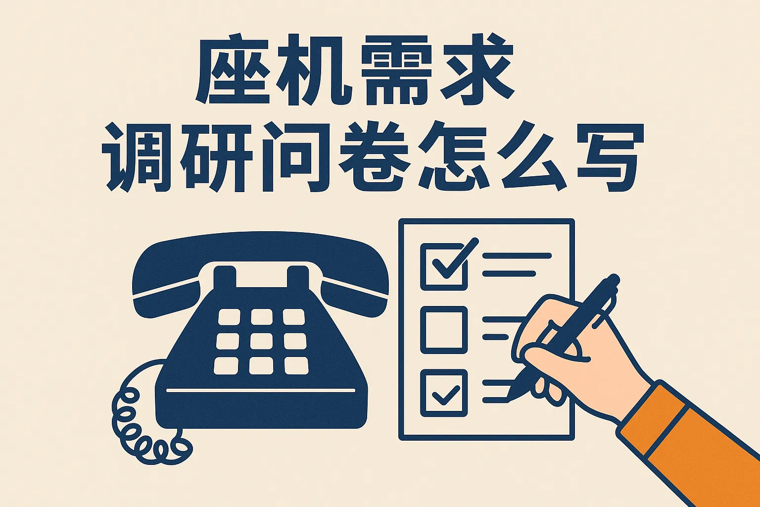 座机需求调研问卷怎么写