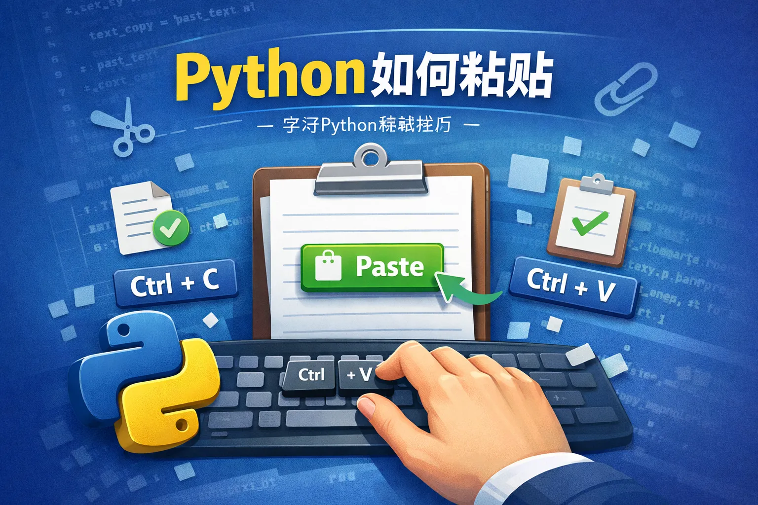 python如何粘贴