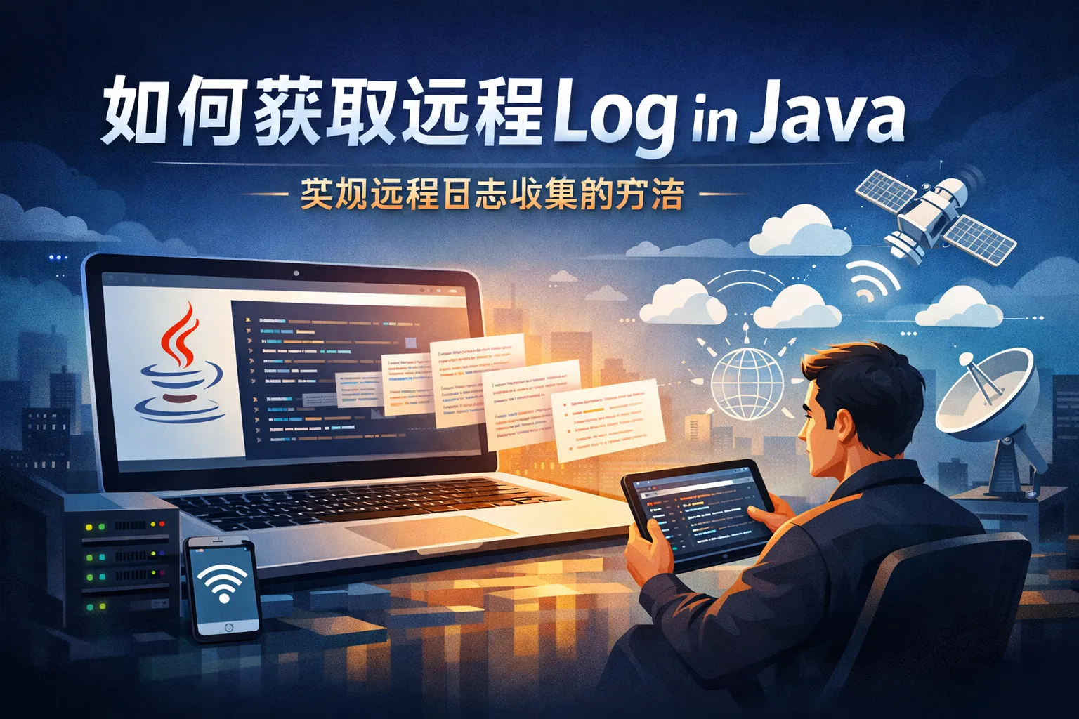 如何获取远程log in java