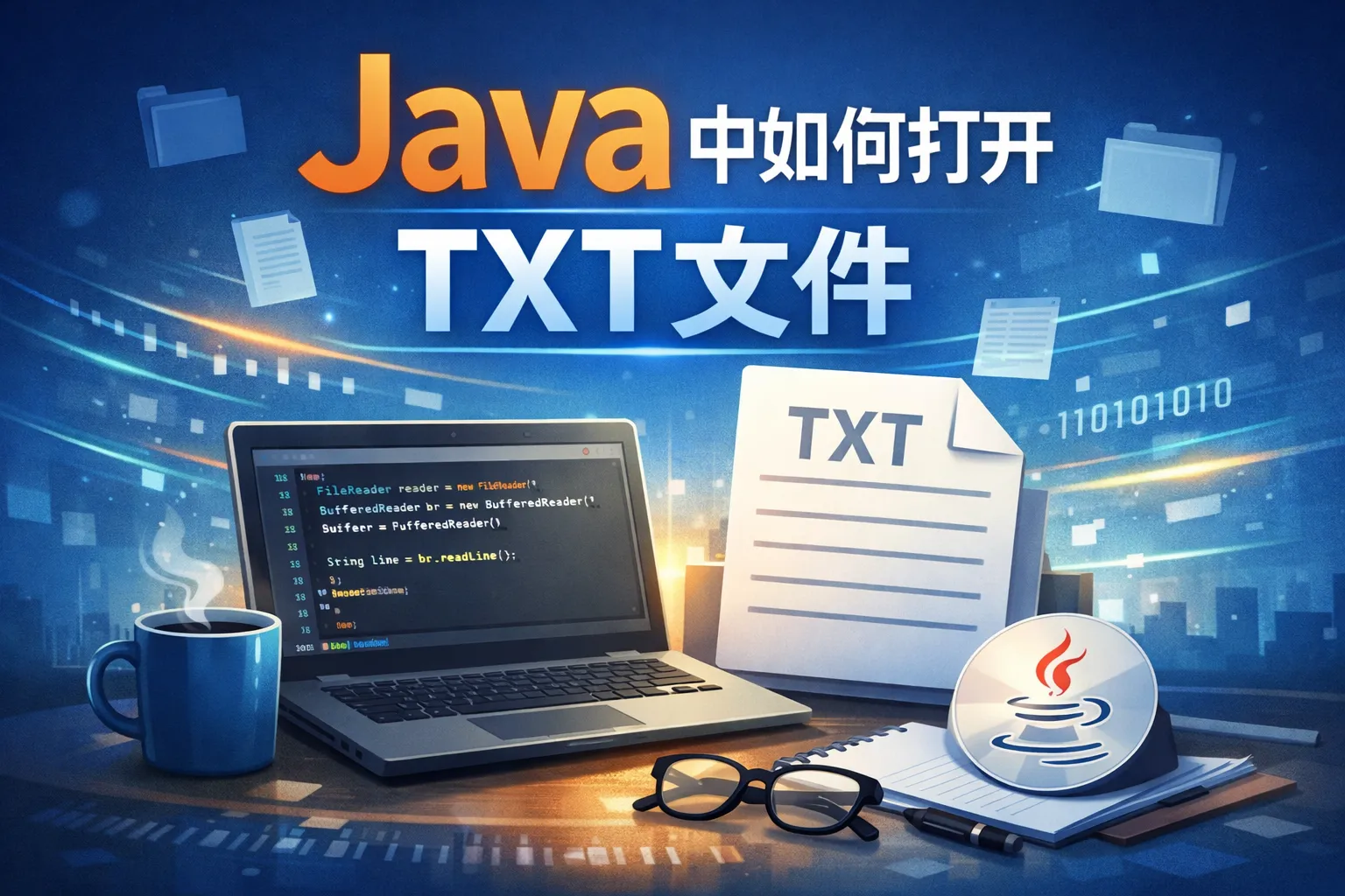 java中如何打开txt文件