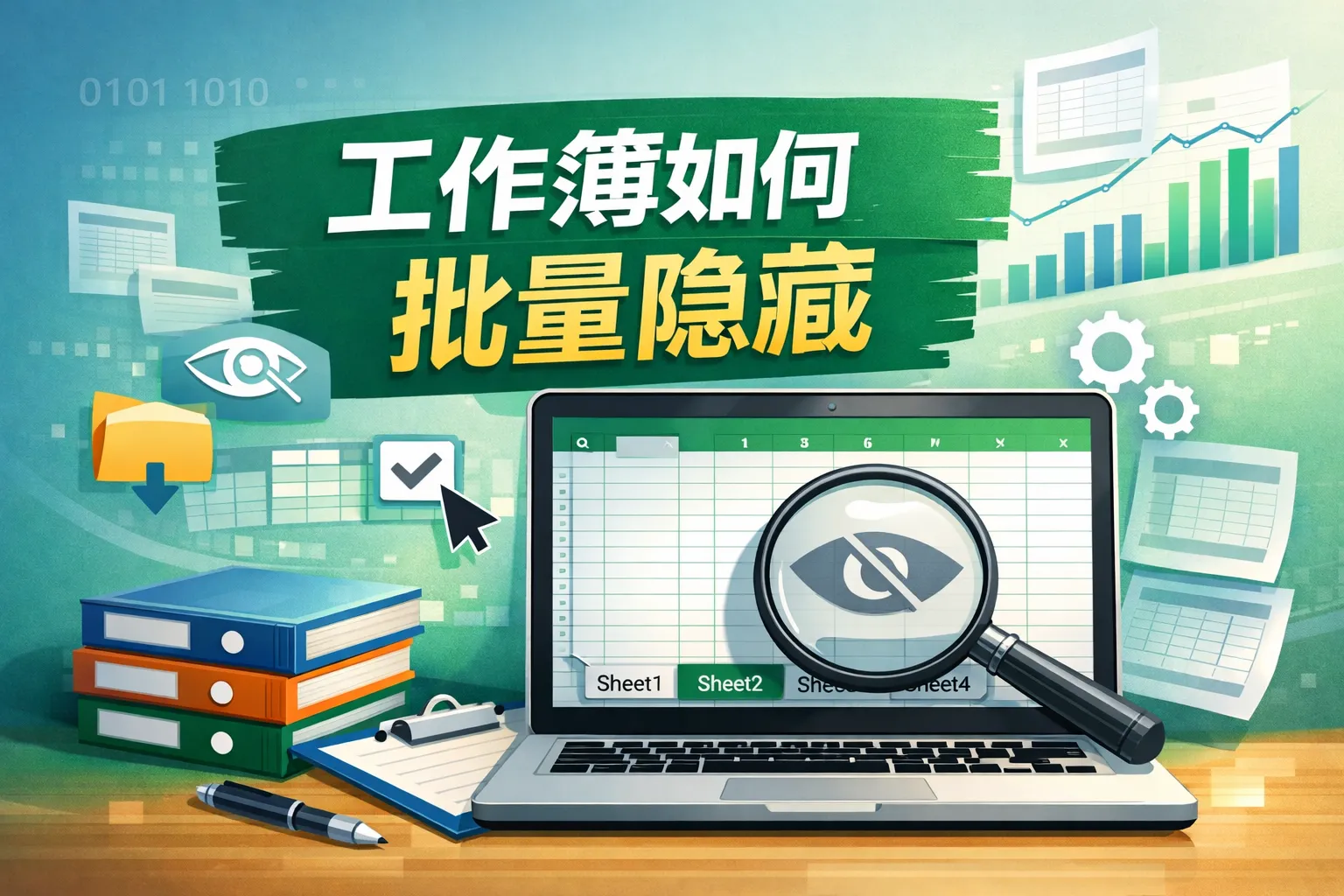 工作簿如何批量隐藏