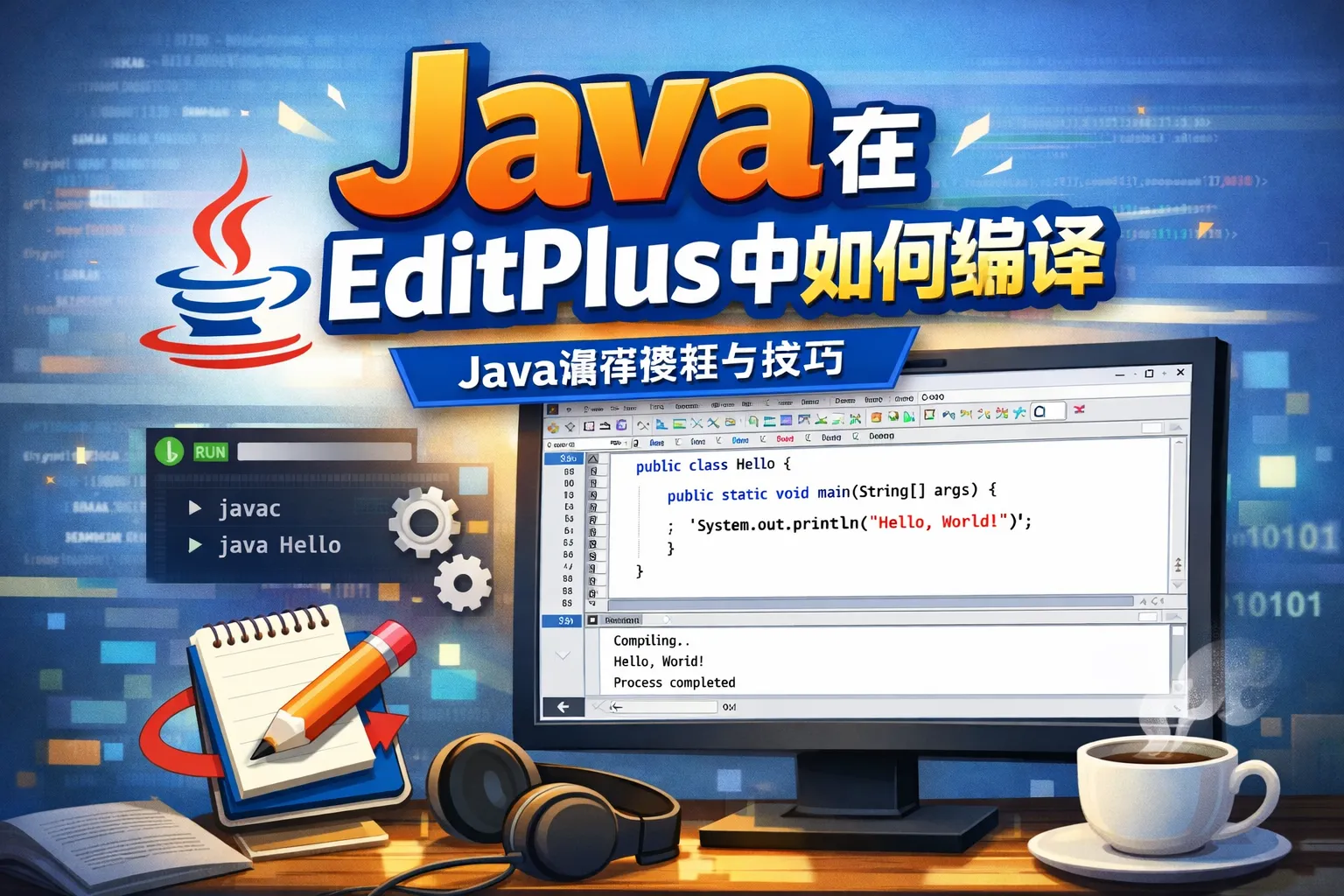 Java在editplus中如何编译