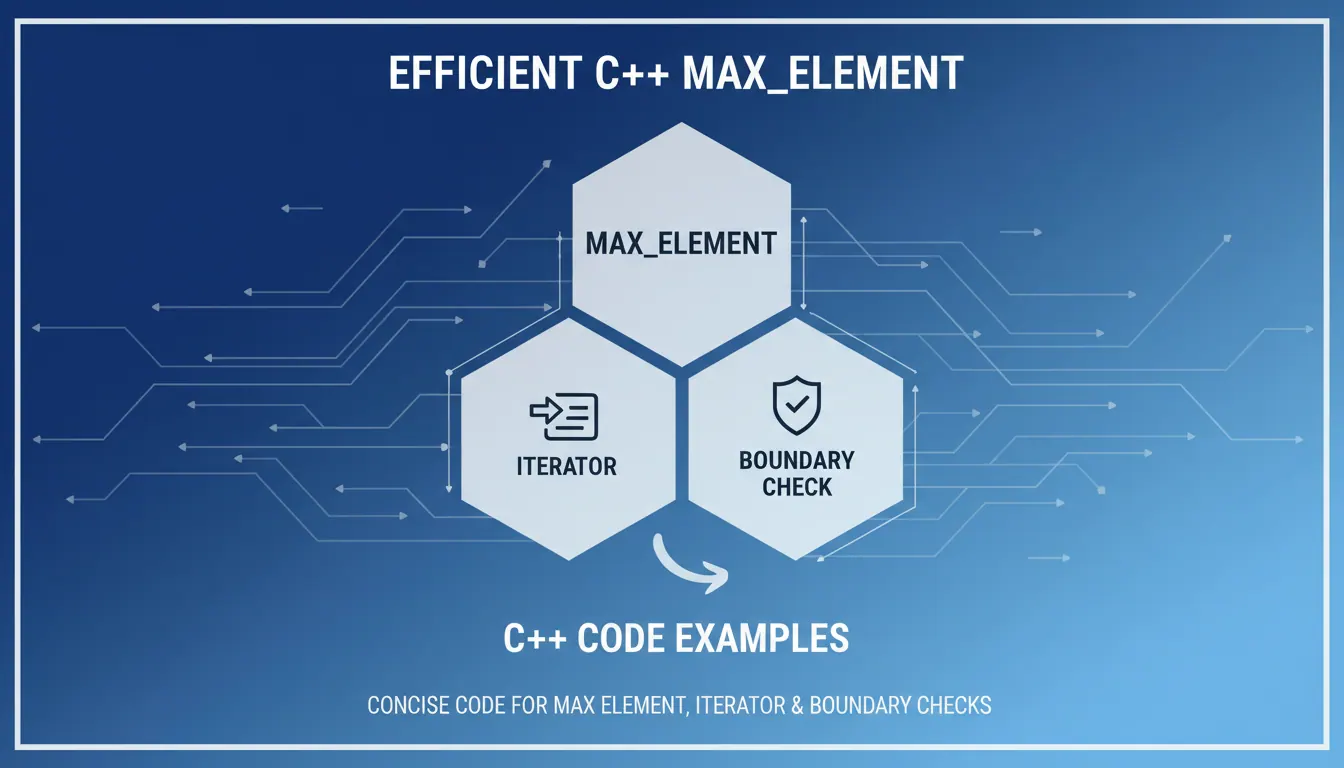C++ max_element怎么写得更简洁:最大元素、迭代器返回和边界判断的代码示例