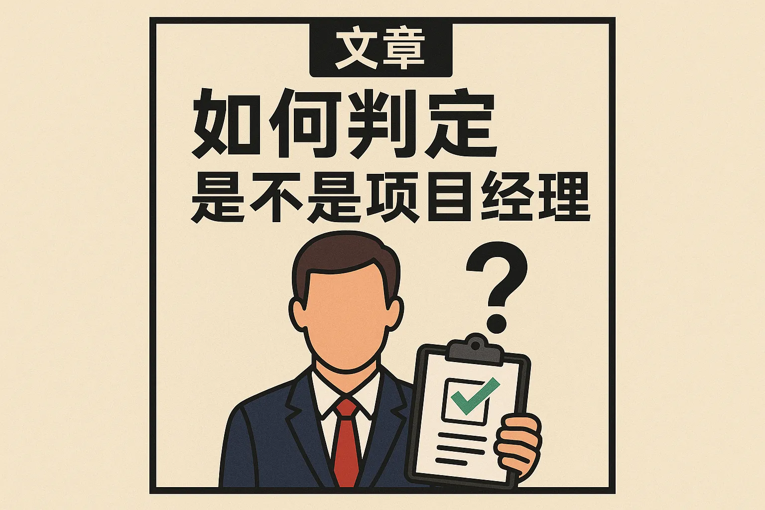 如何判定是不是项目经理