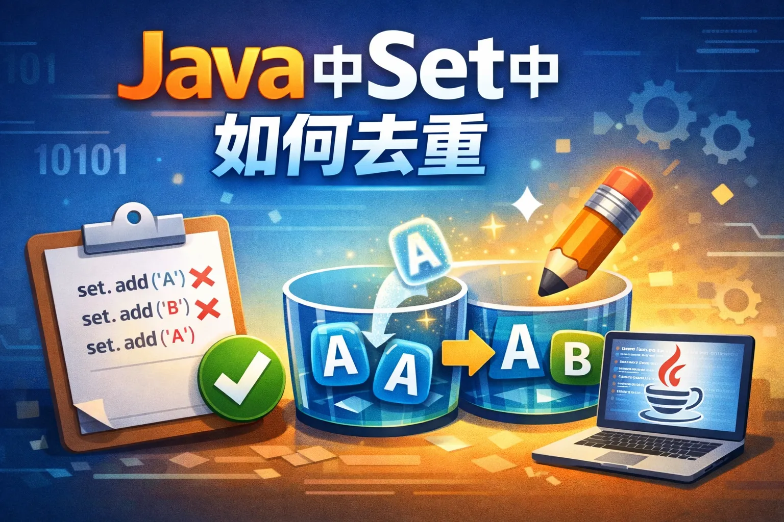 java中set中如何去重