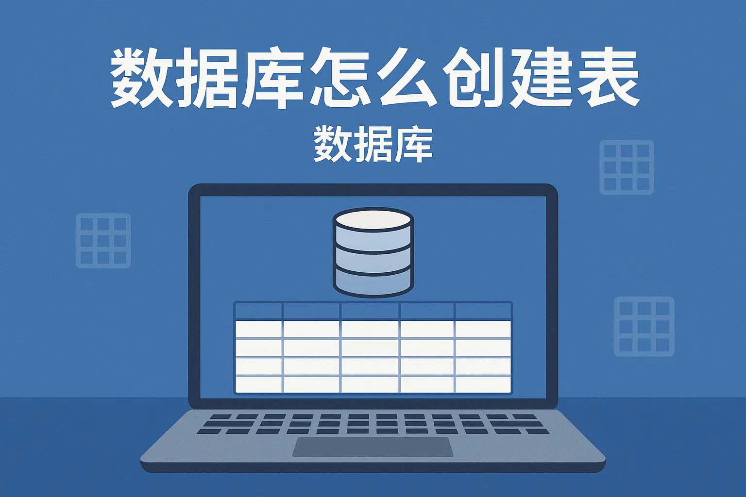 数据库怎么创建表数据库