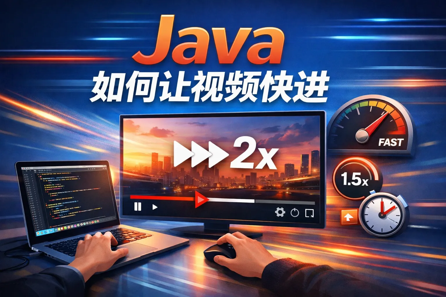 java如何让视频快进