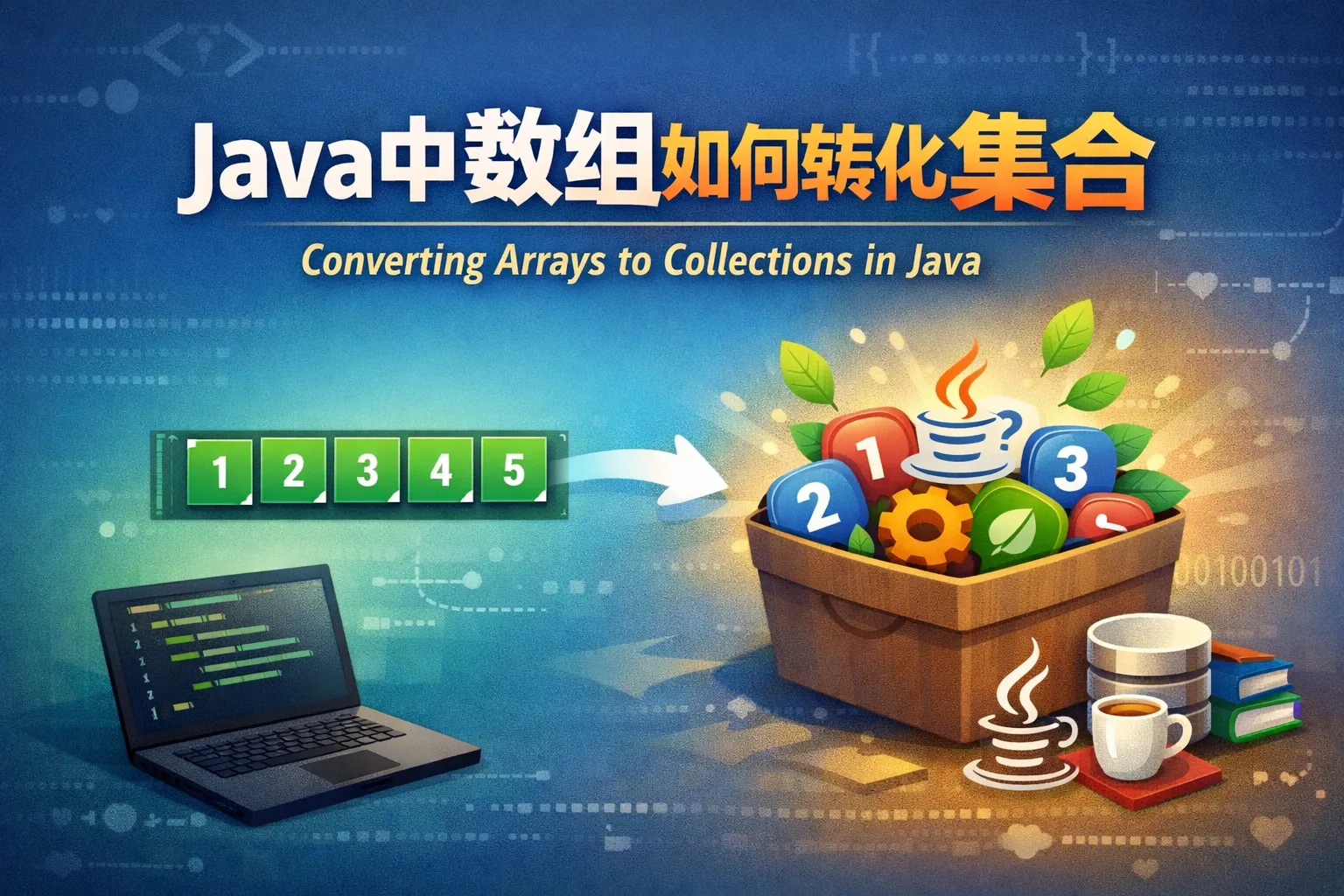 java中数组如何转化为集合