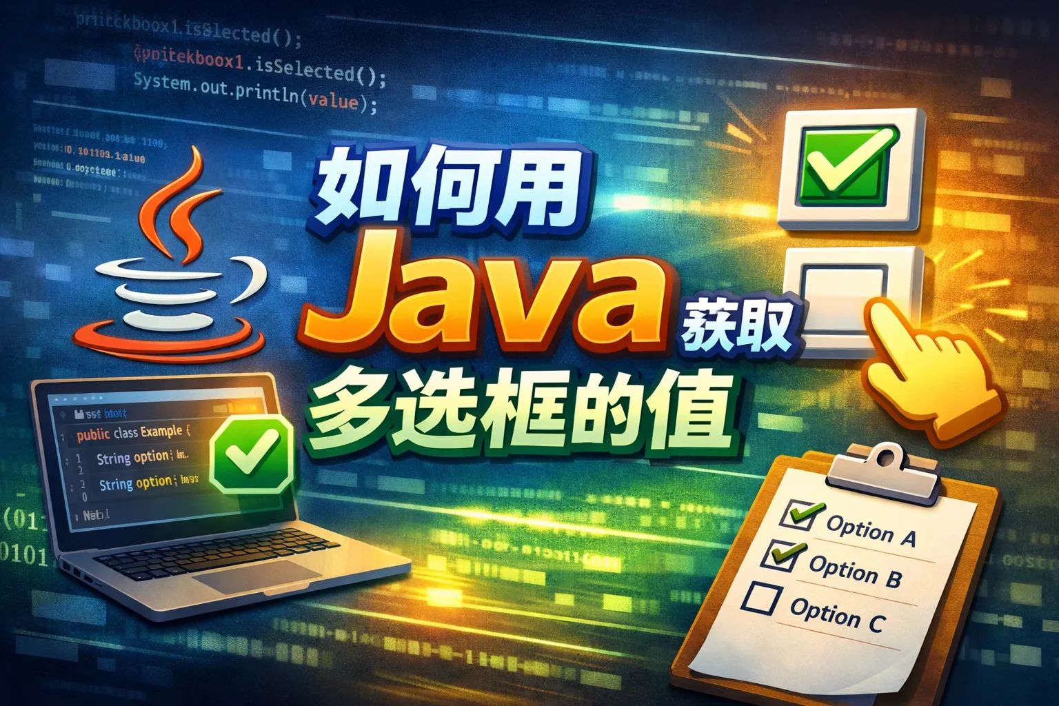 如何用java获取多选框的值