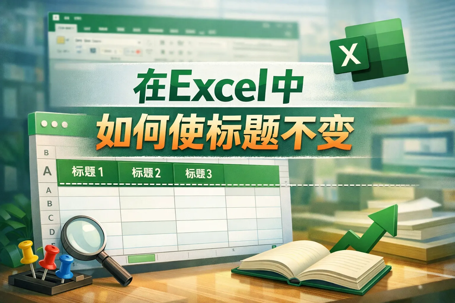 在excel中如何使标题不变