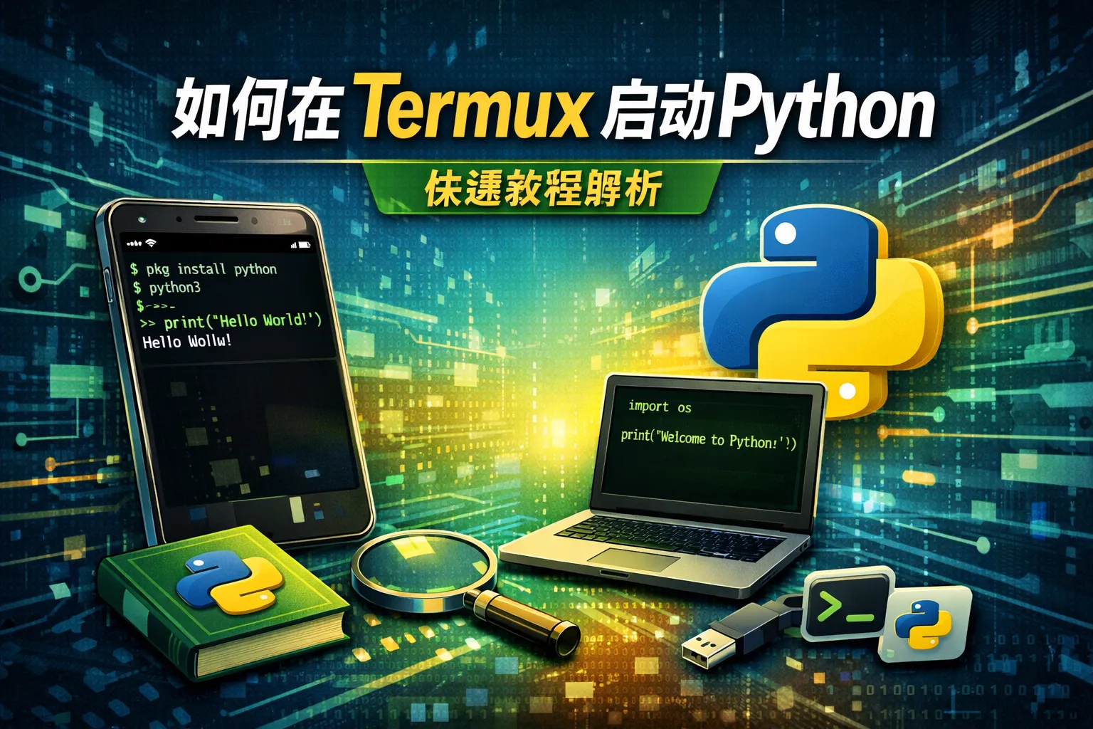 如何在termux启动Python