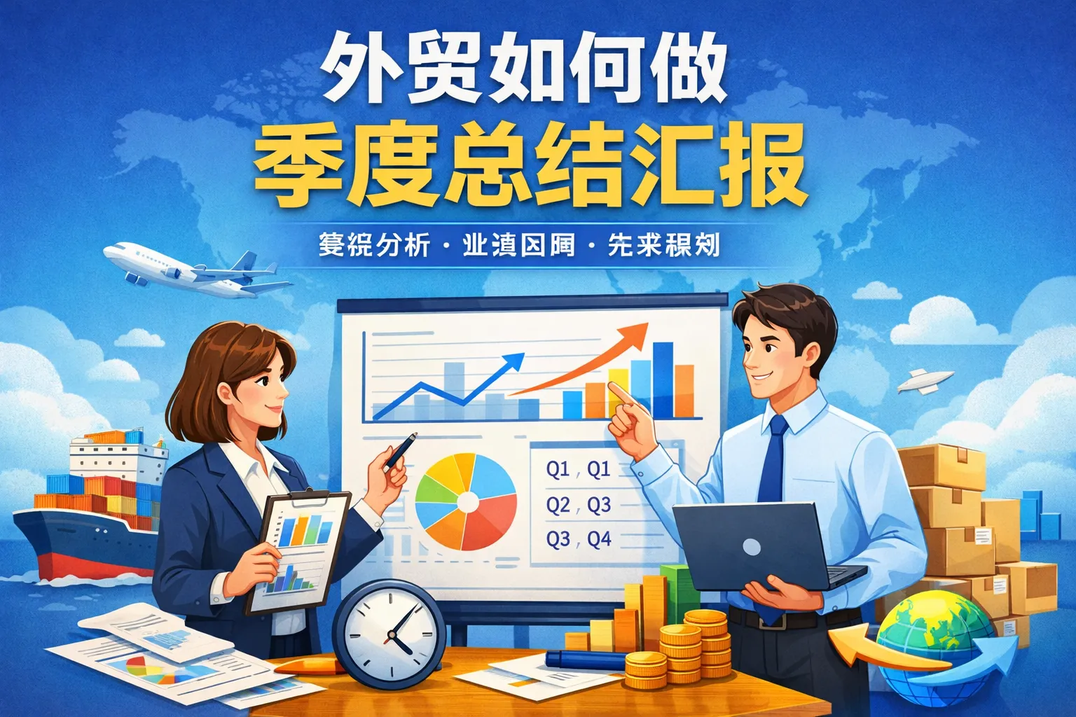 外贸如何做季度总结汇报