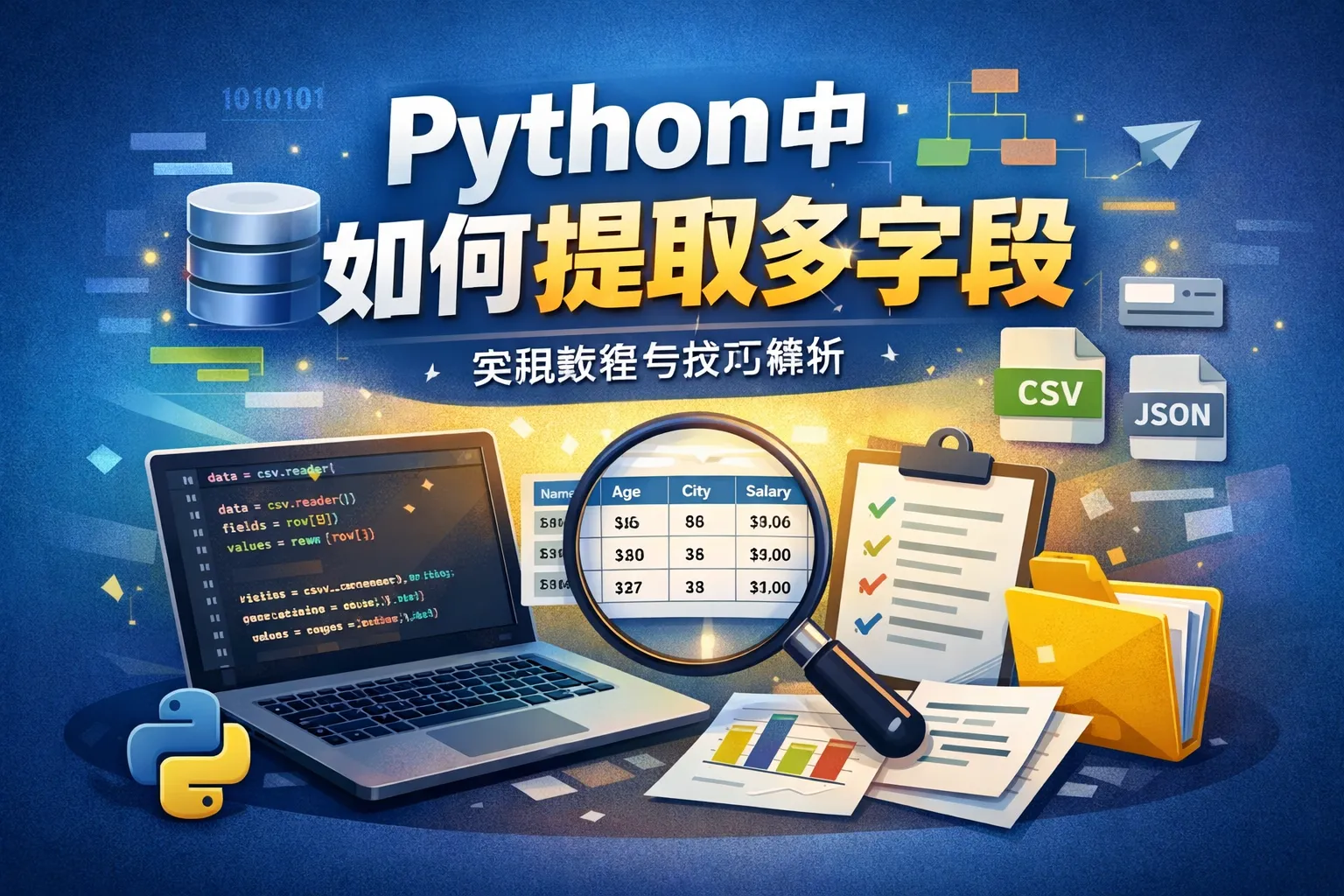 python中如何提取多字段