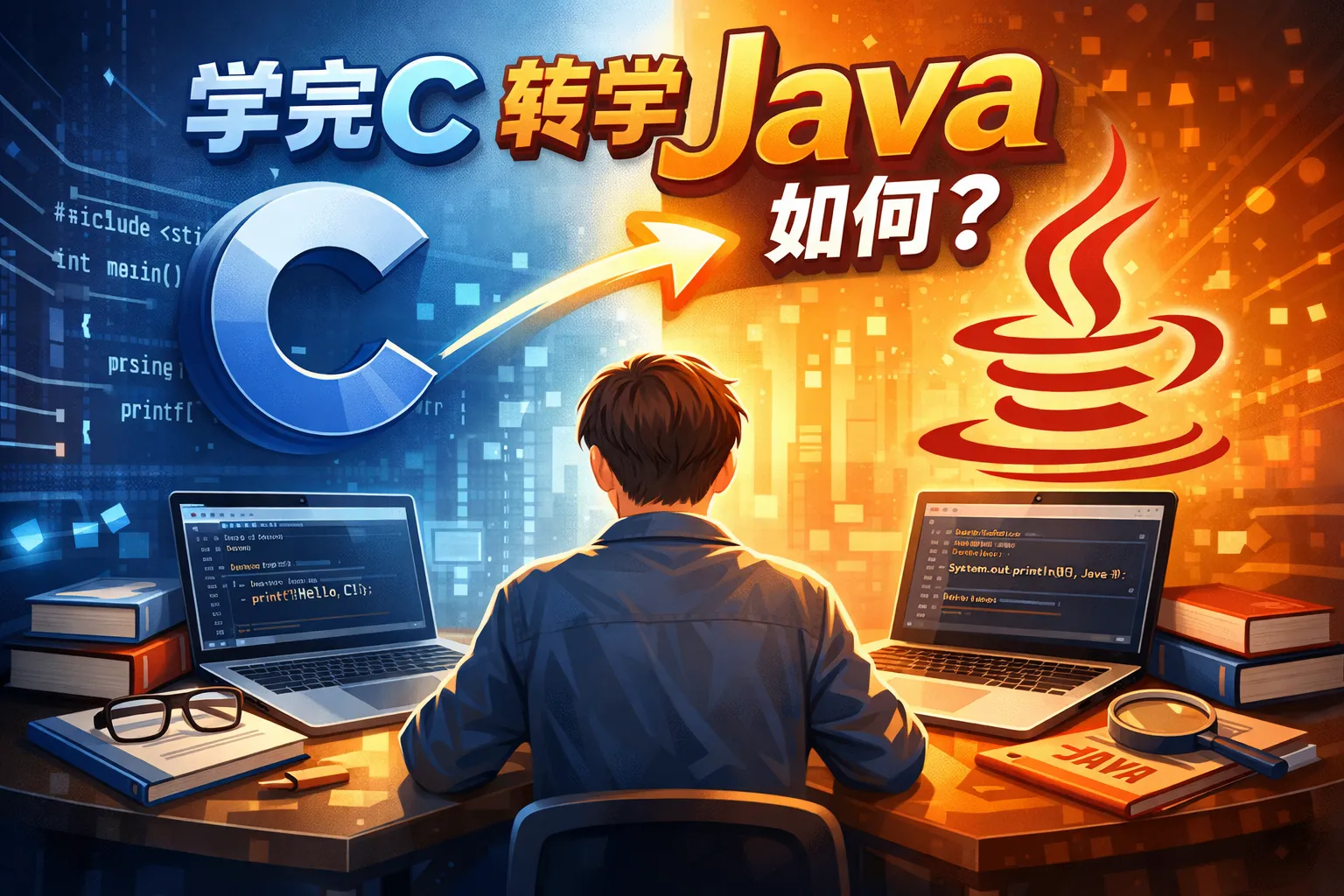 学完C转学java如何