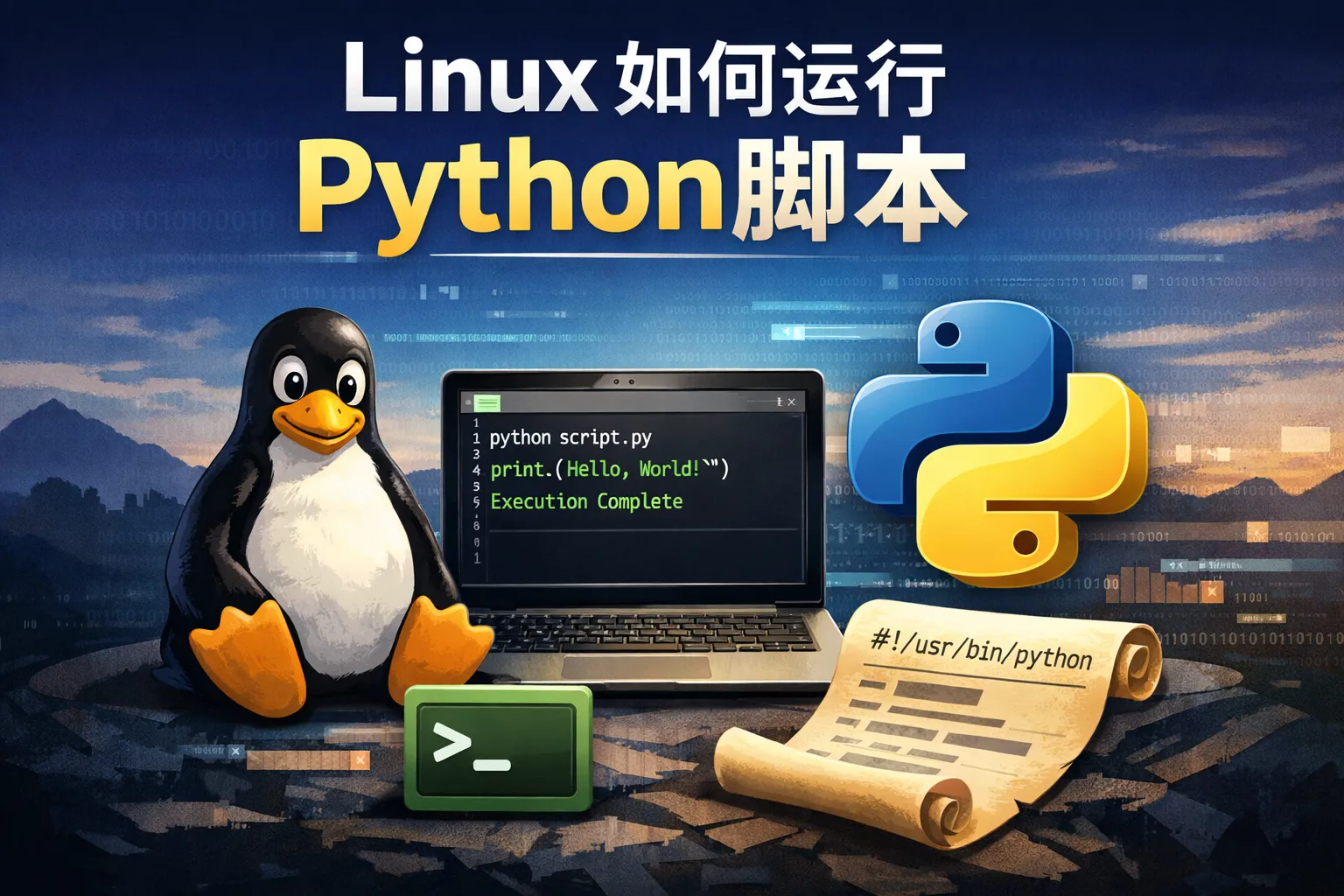linux 如何运行python脚本