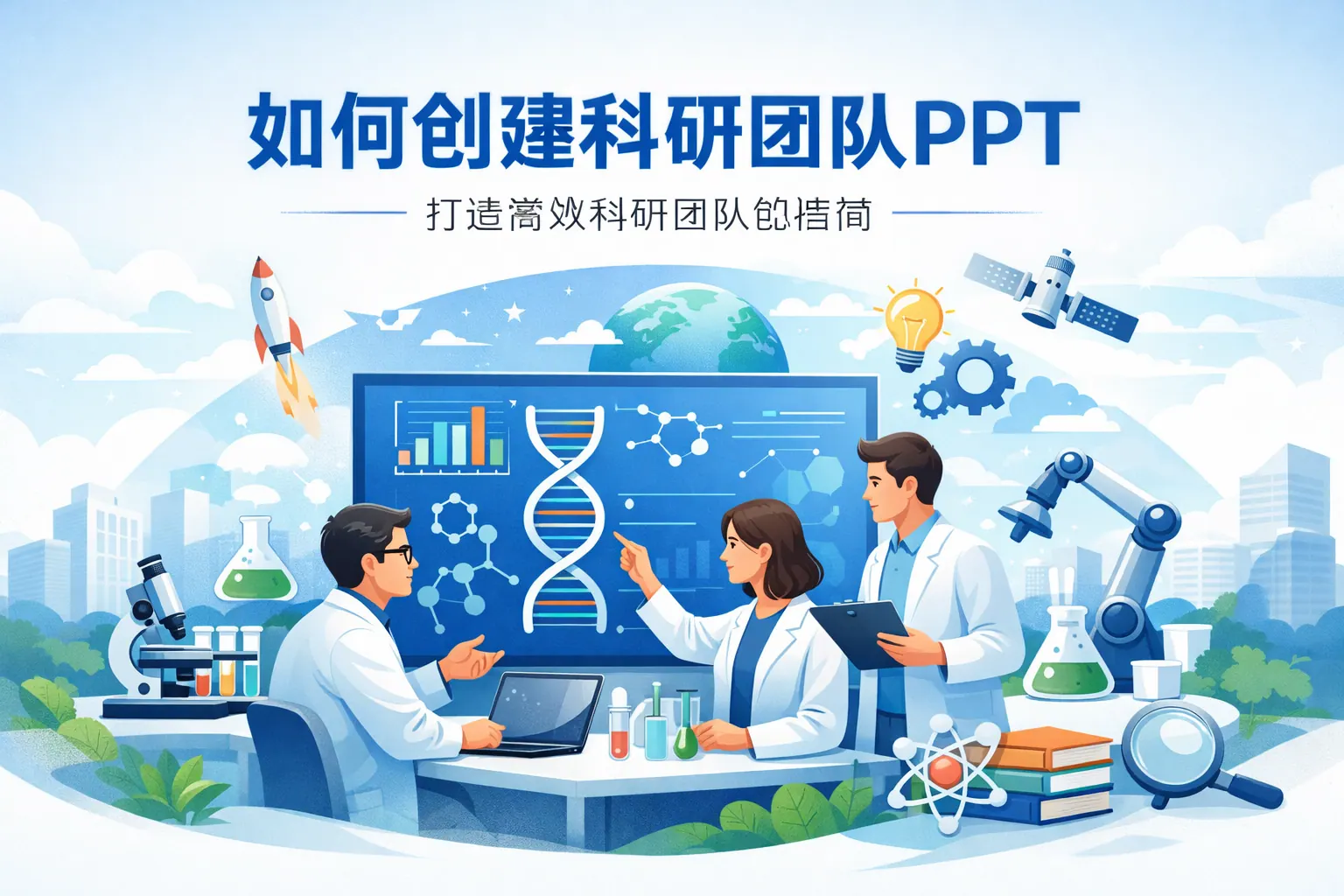 如何创建科研团队ppt