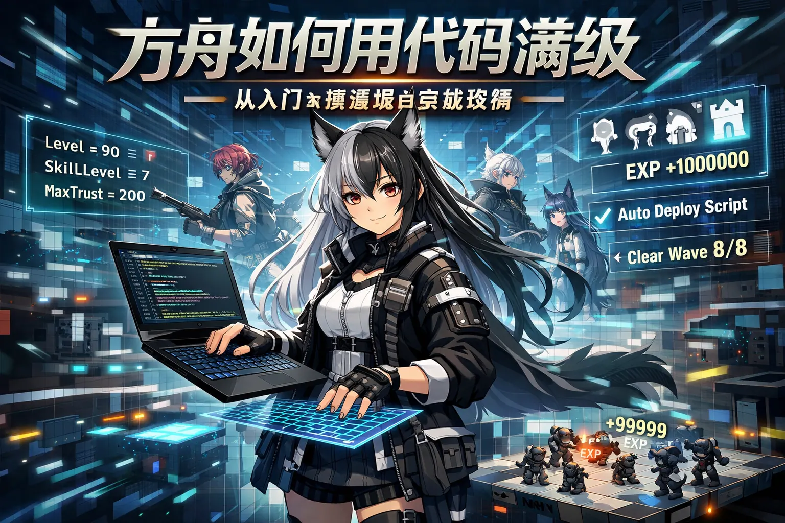 方舟如何用代码满级