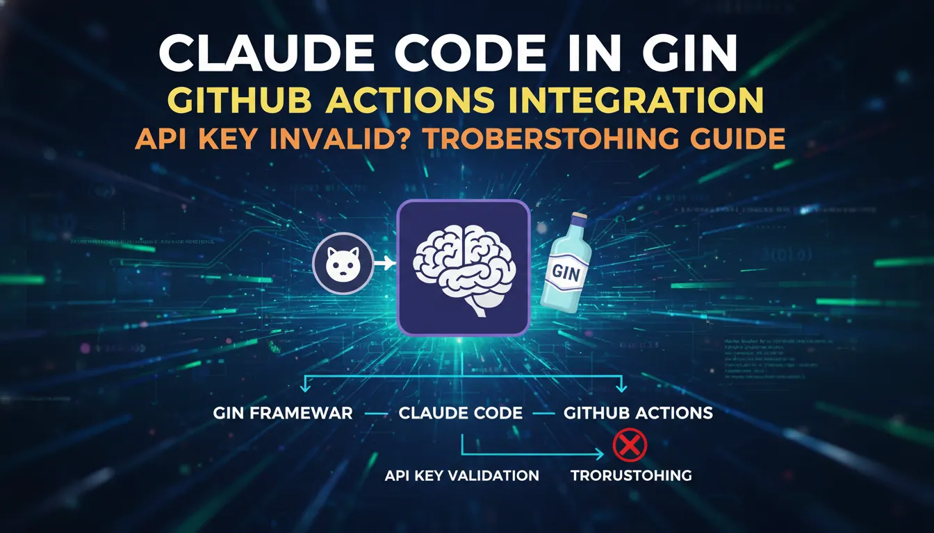 Claude Code 在 Gin 中如何接入 GitHub Actions？API Key 无效排查经验