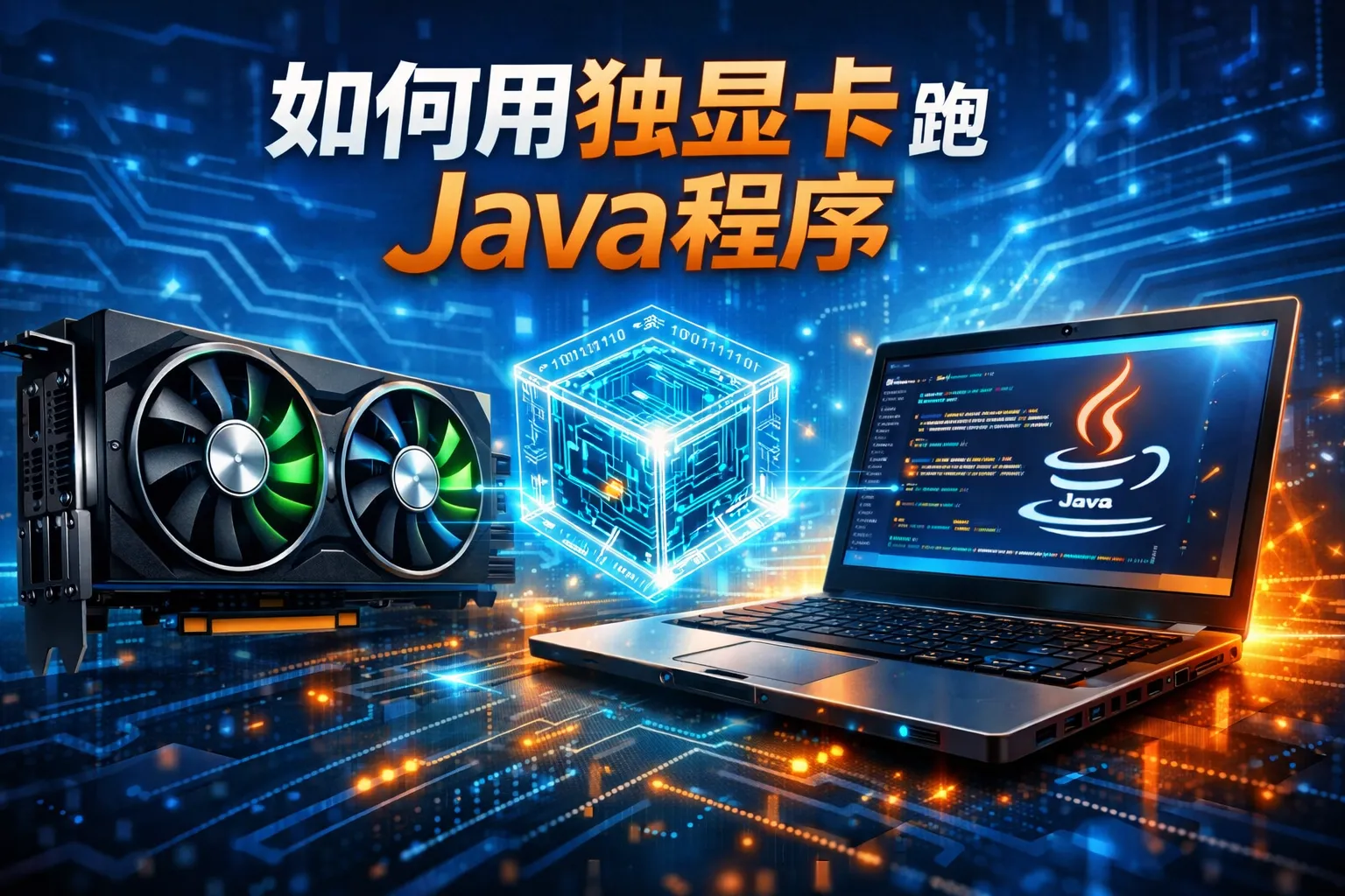 如何用独显卡跑java程序