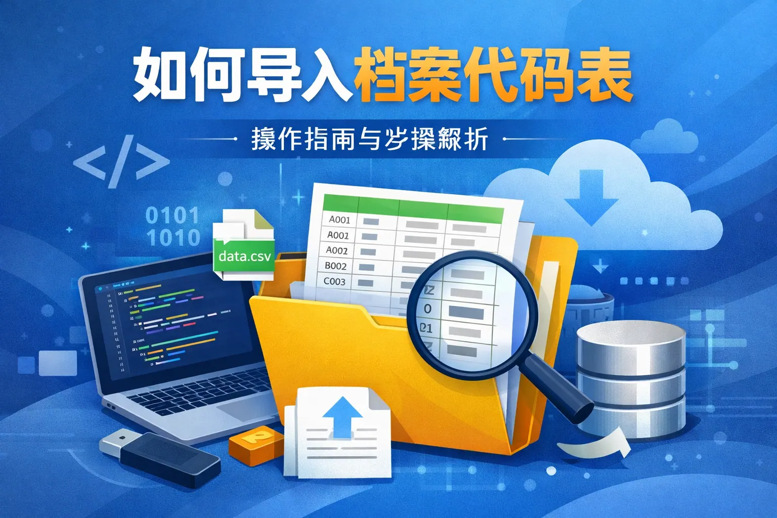 如何导入档案代码表