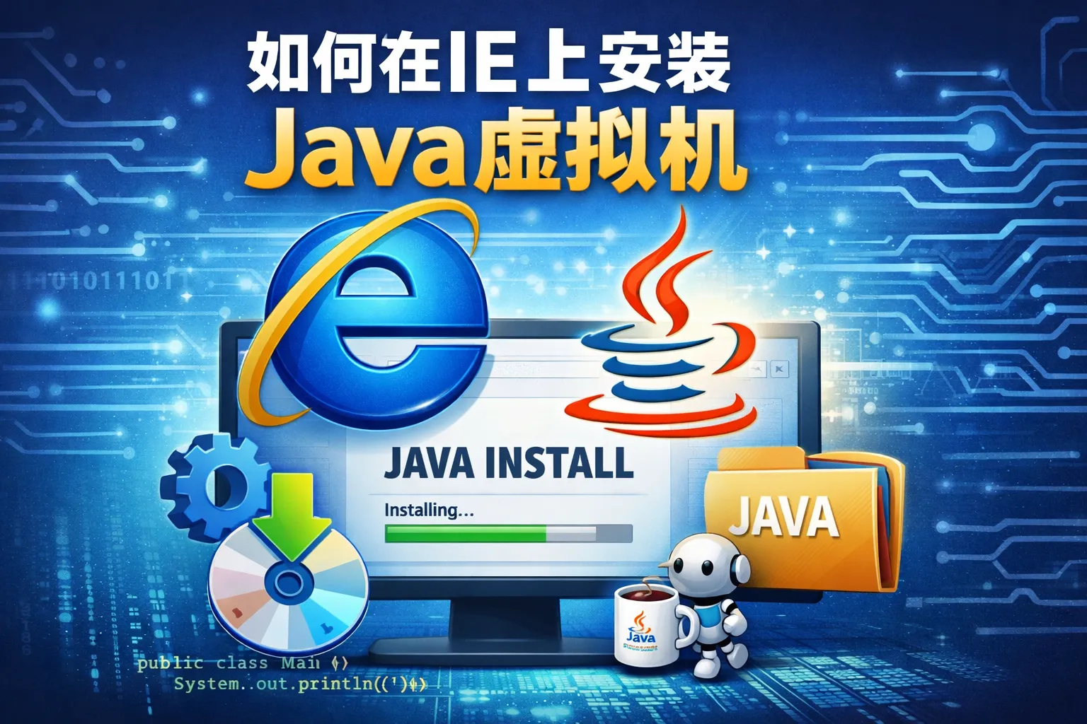 如何在ie上安装java虚拟机