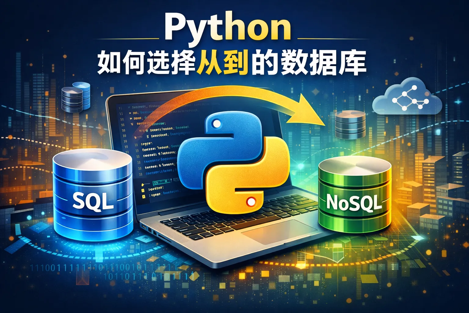 python如何选择从到的数据库