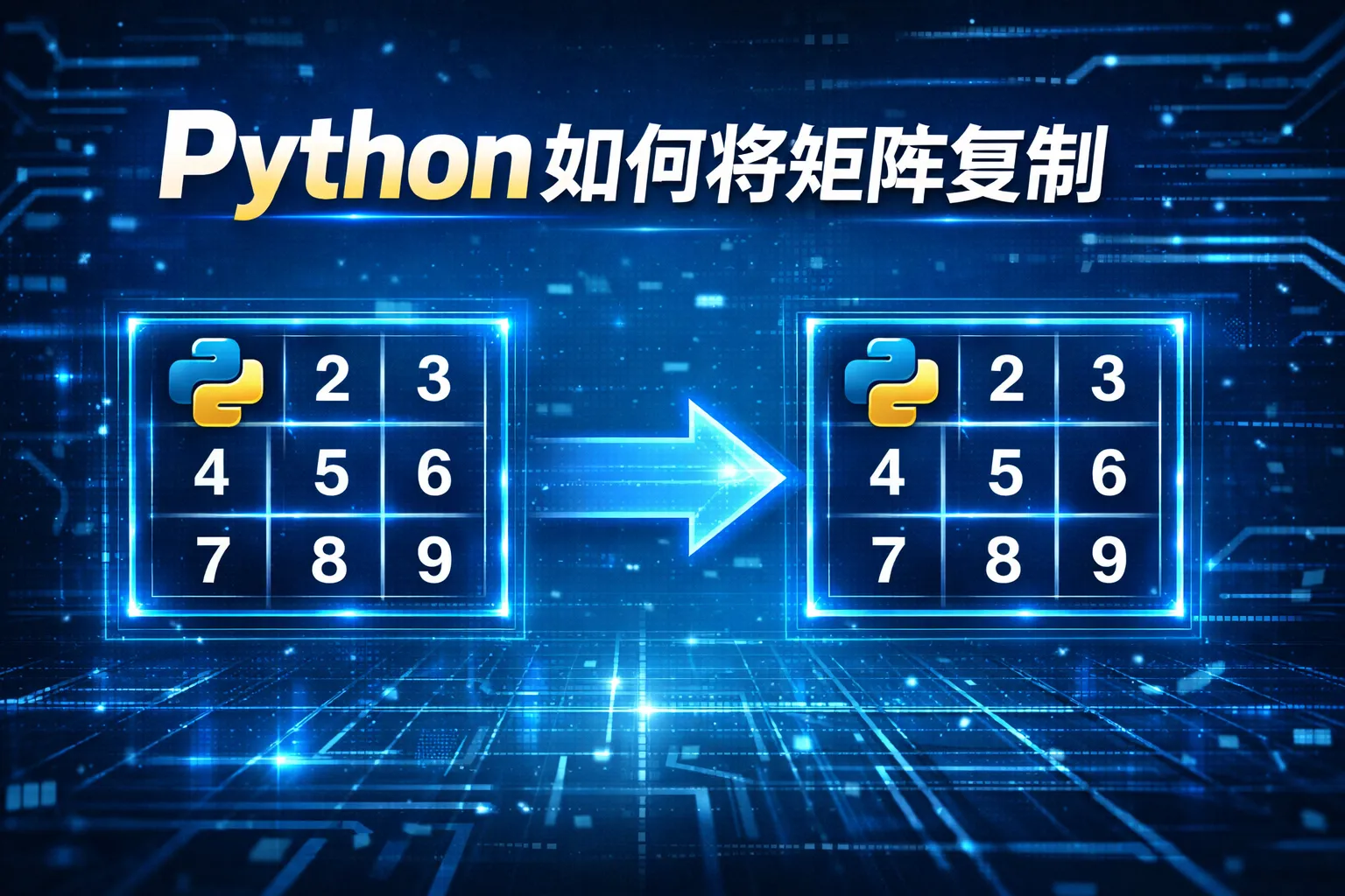 python如何将矩阵复制