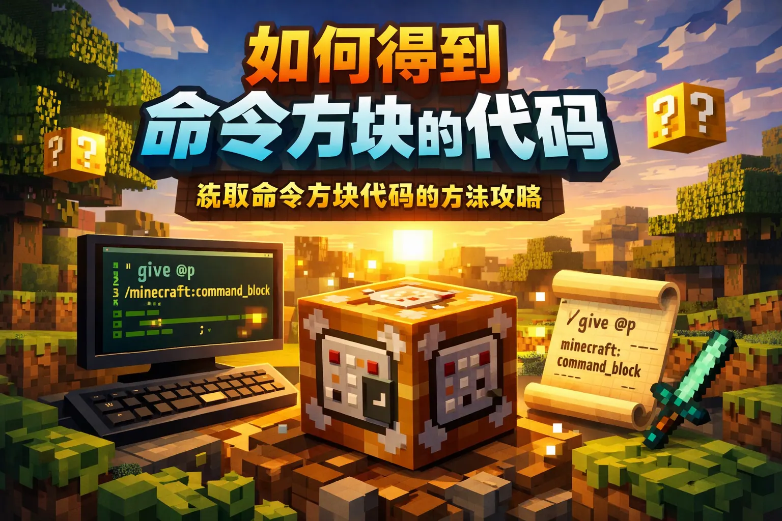 如何得到命令方块的代码