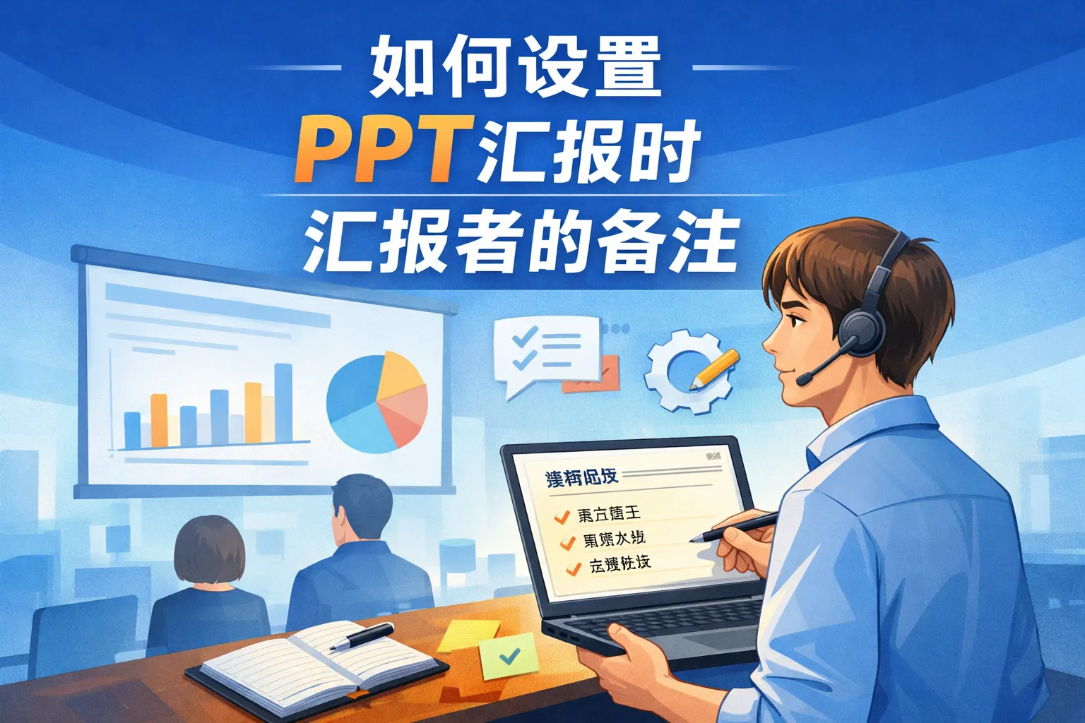 如何设置PPT汇报时汇报者的备注