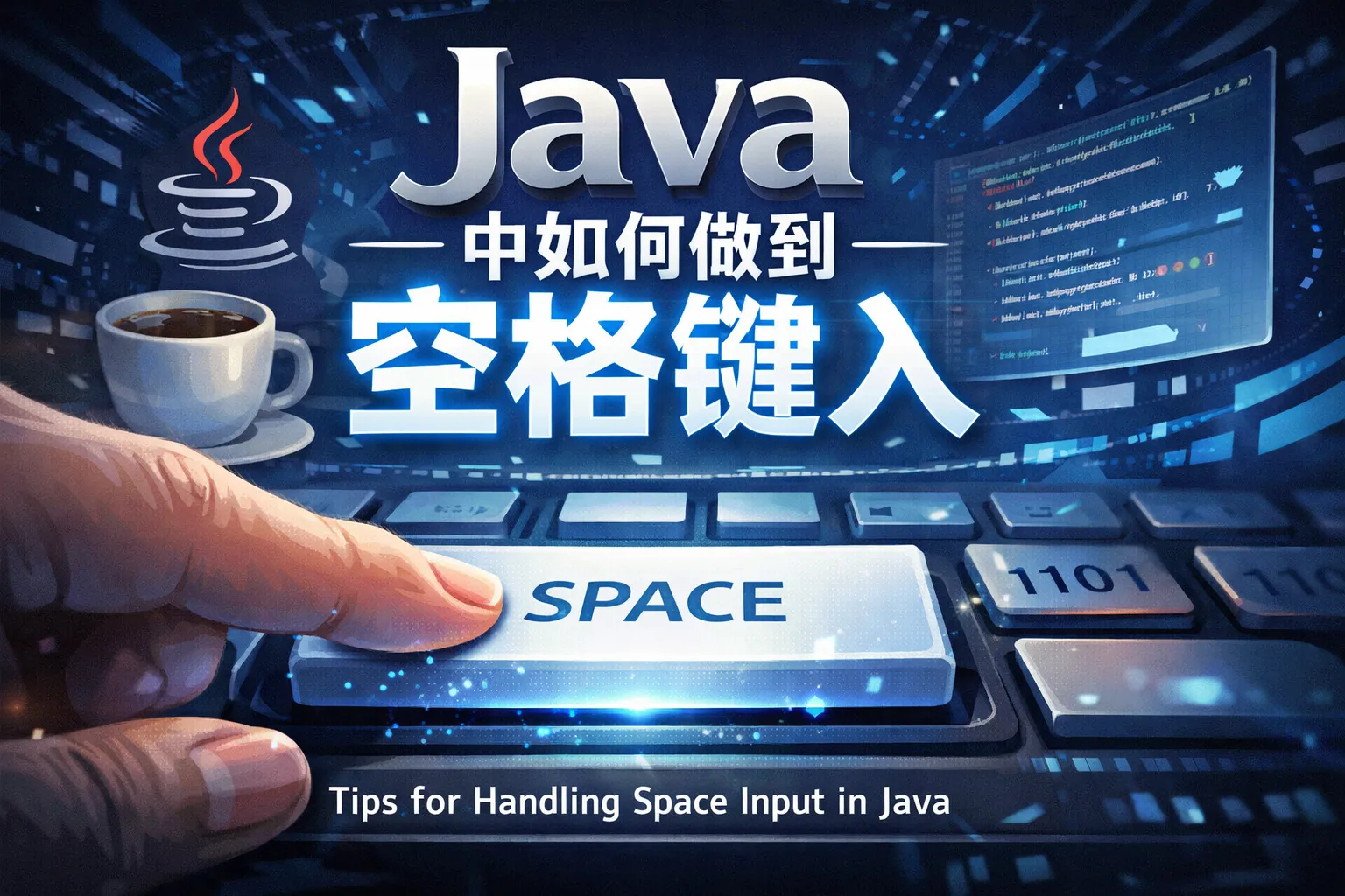 java中如何做到空格键入