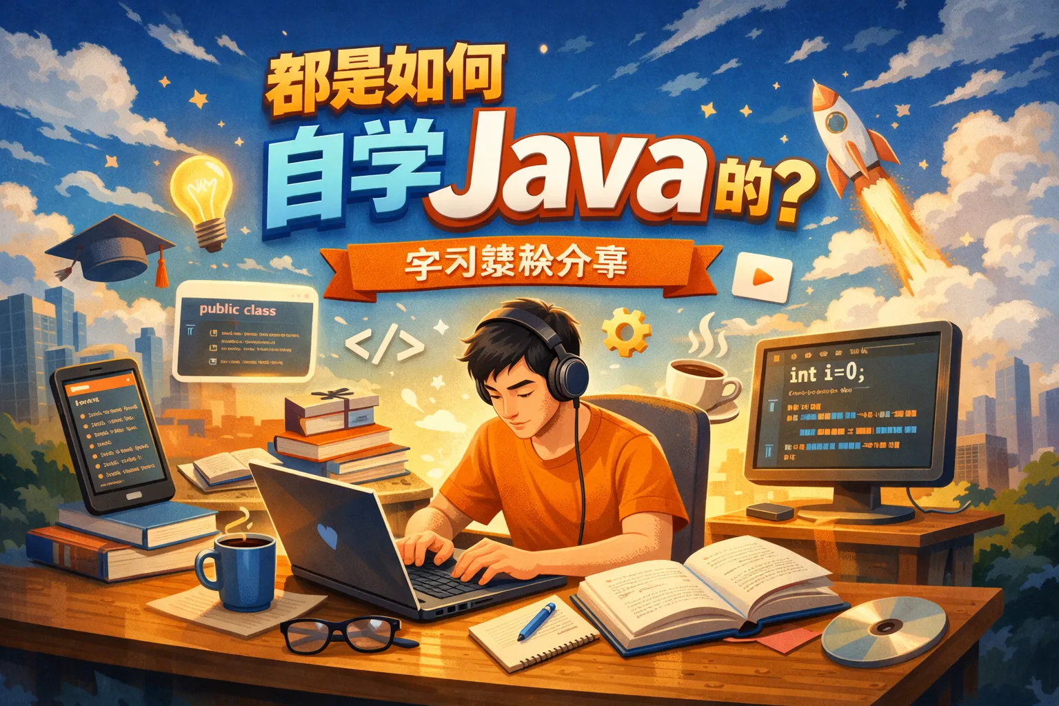 都是如何自学java的