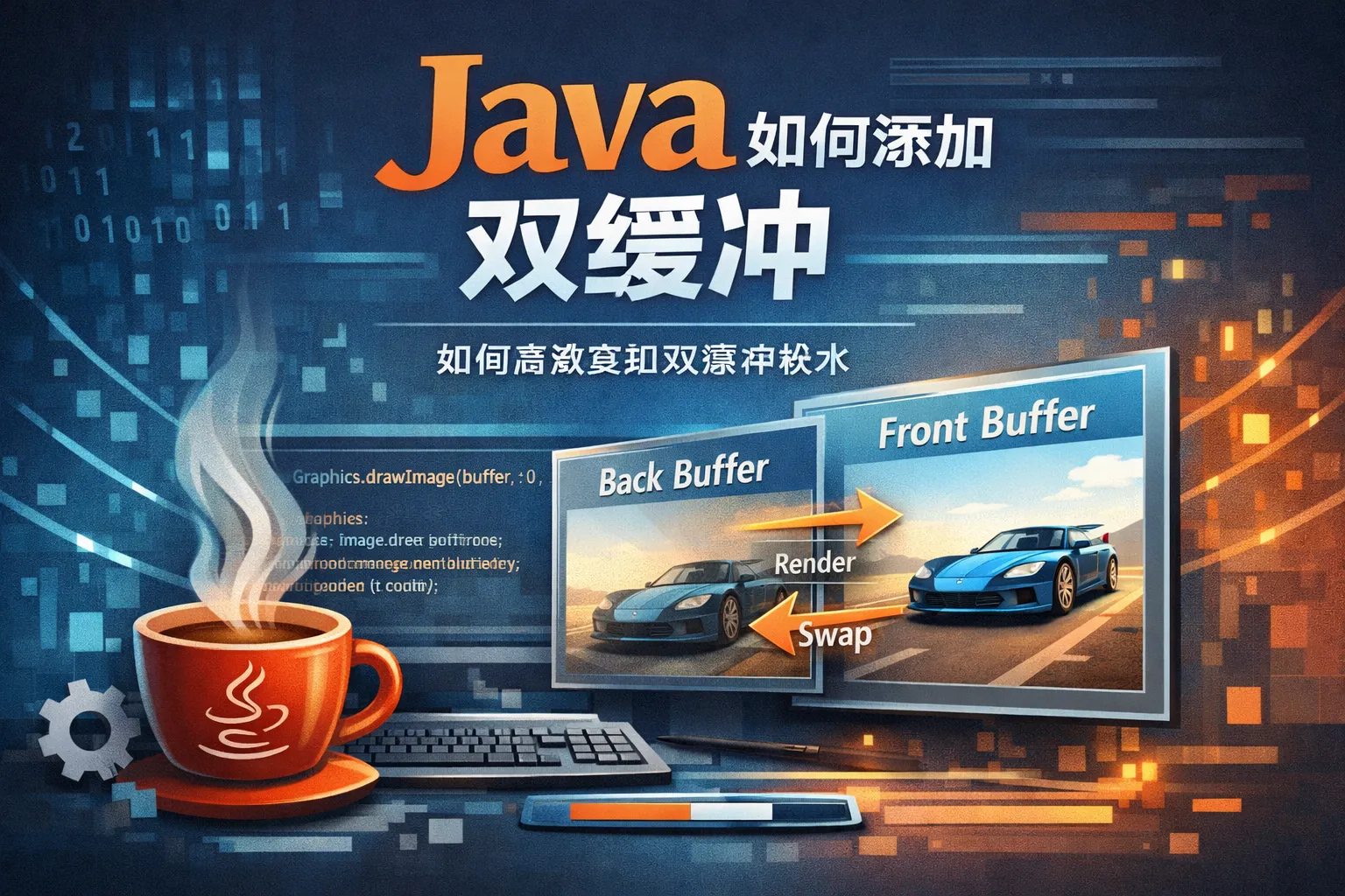 java如何添加双缓冲