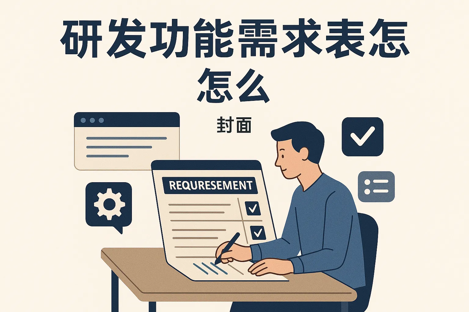 研发功能需求表怎么写