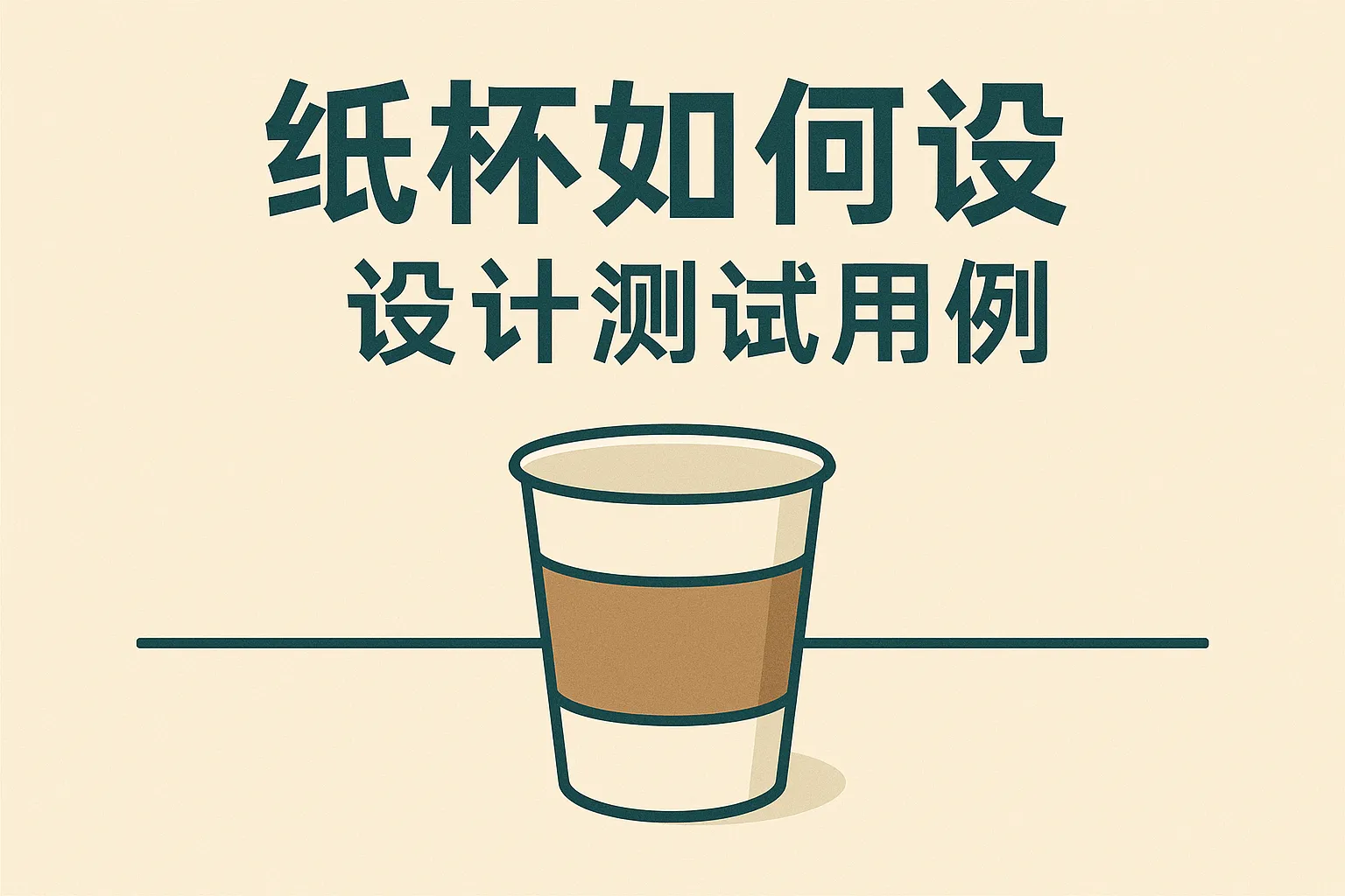 纸杯如何设计测试用例