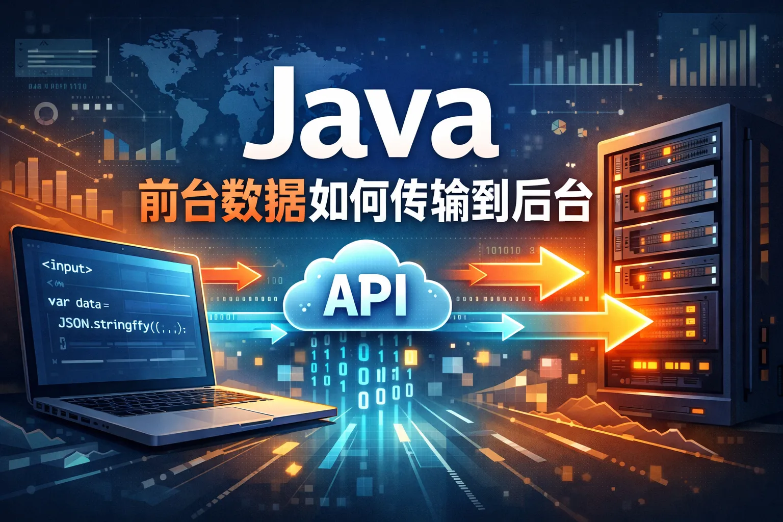 java前台数据如何传输到后台